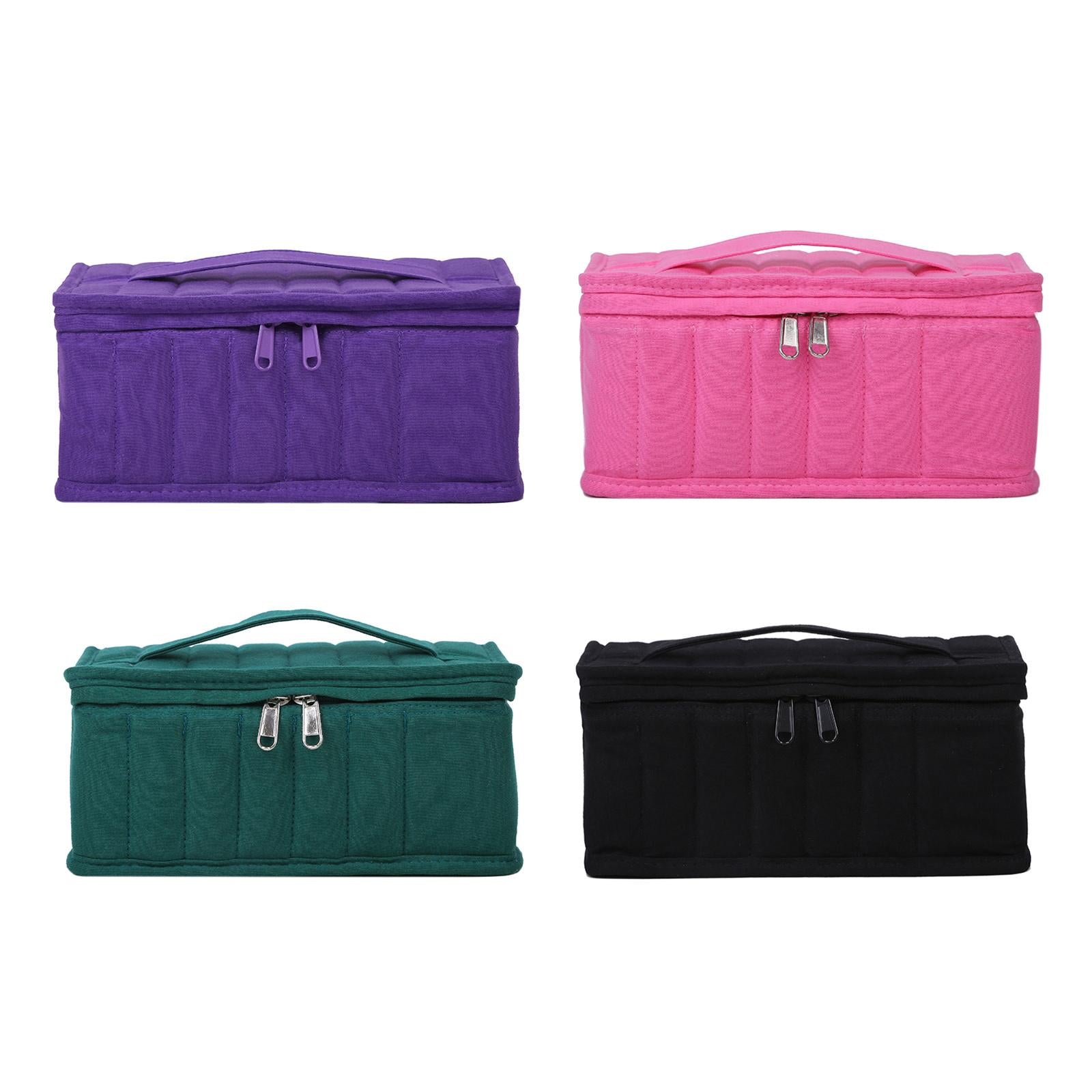 Essential Oil Storage Bag Nail Polish Storage Box Travel Holder for Travel Green