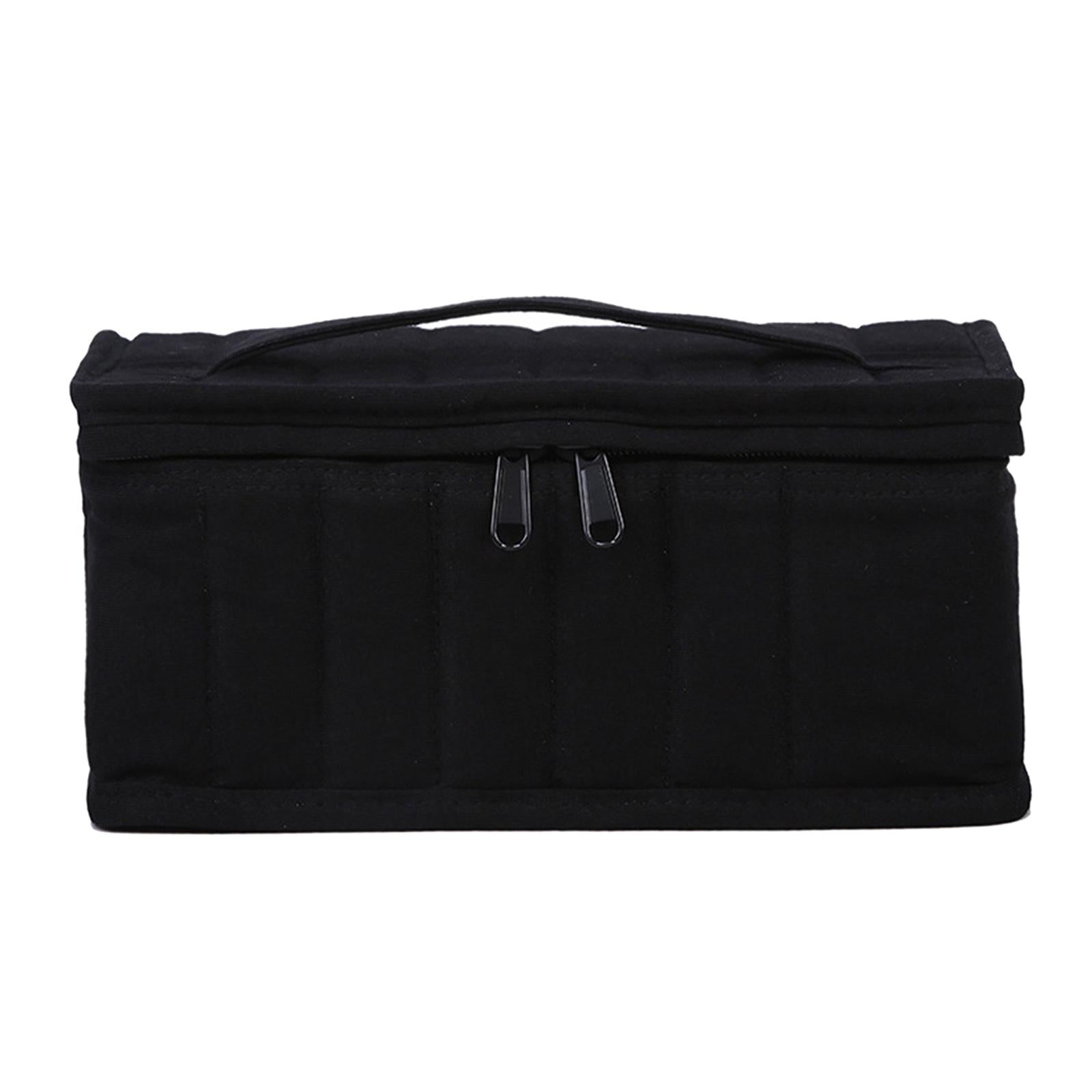Essential Oil Storage Bag Nail Polish Storage Box Travel Holder for Travel Black