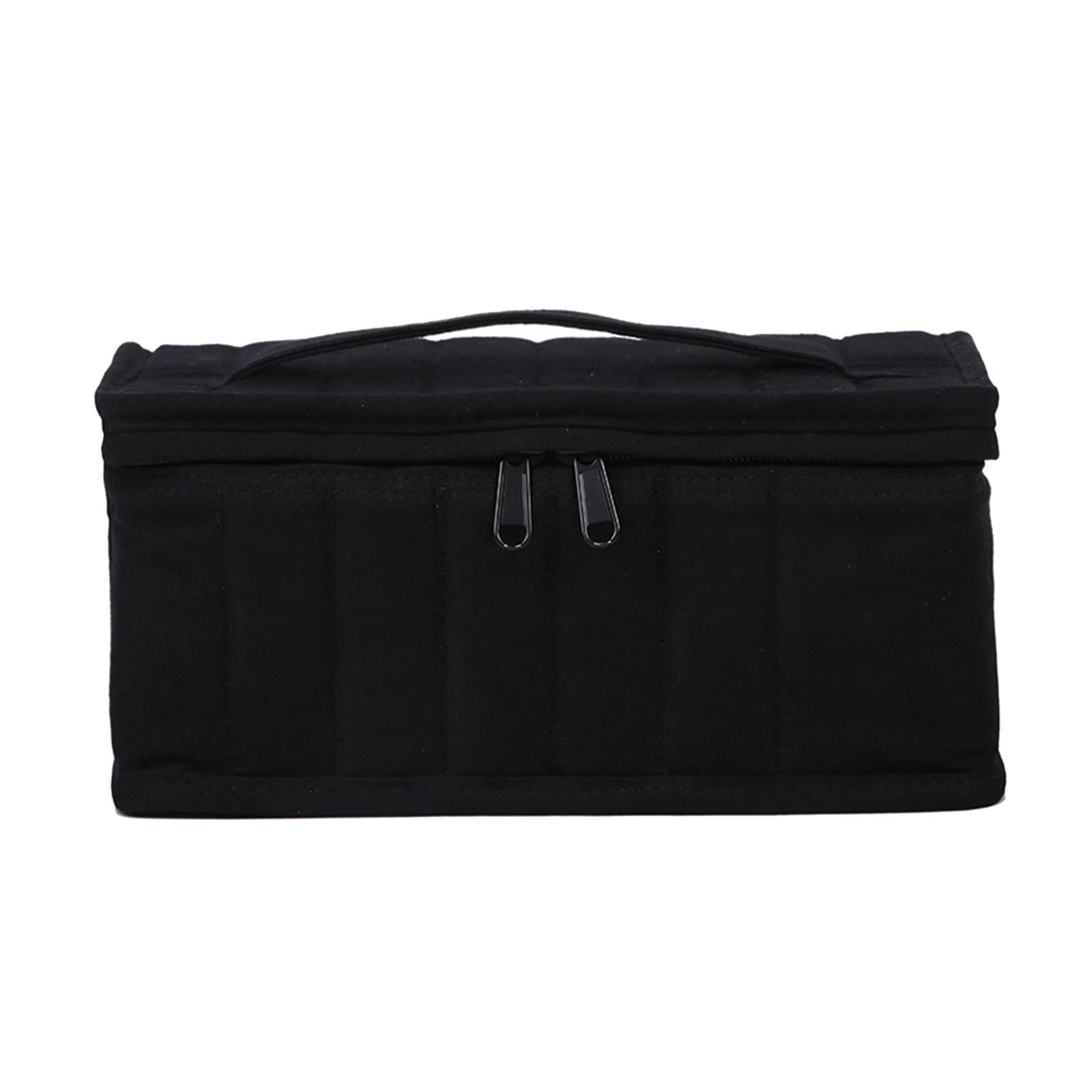 Essential Oil Storage Bag Nail Polish Storage Box Travel Holder for Travel Black