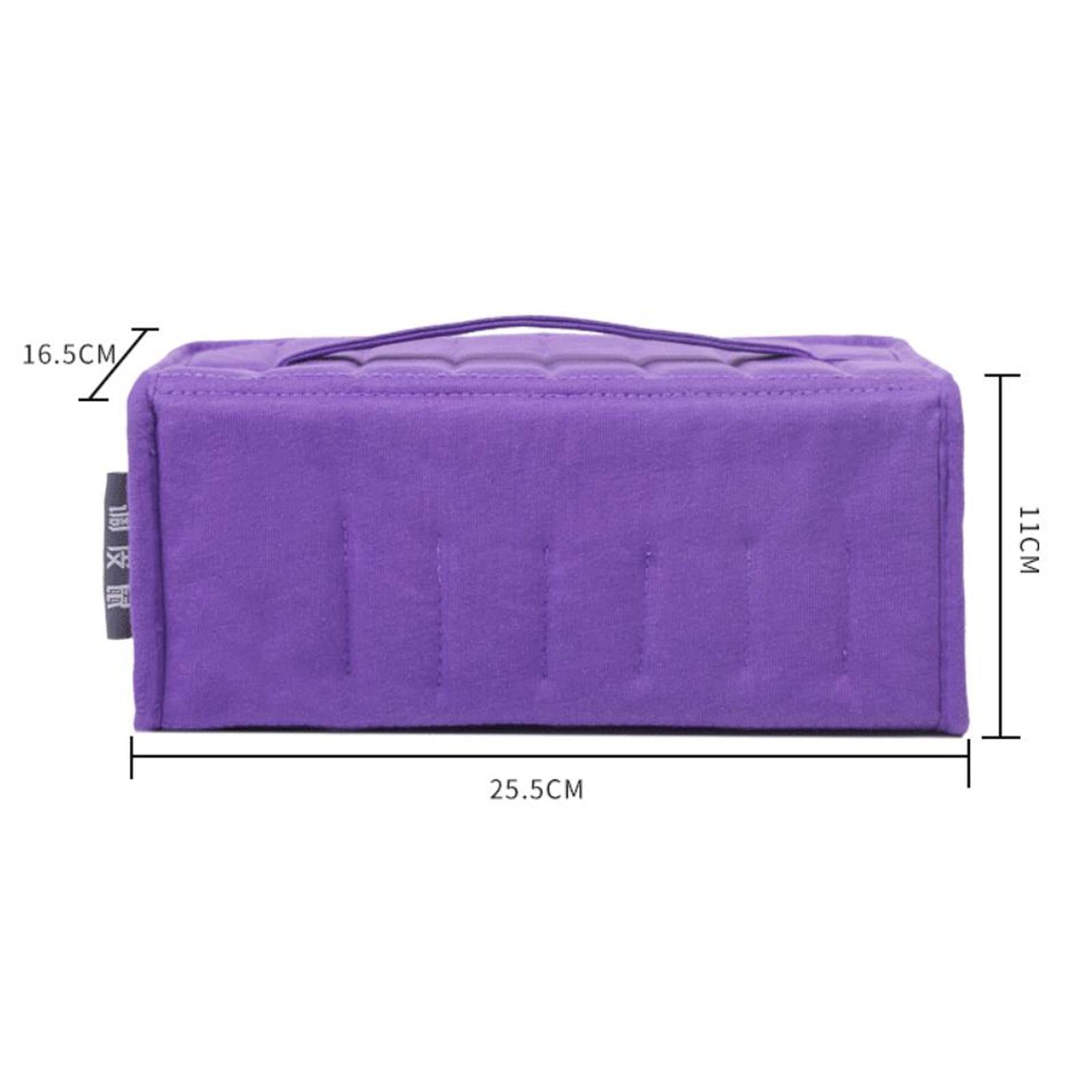 Essential Oil Storage Bag Nail Polish Storage Box Travel Holder for Travel Purple