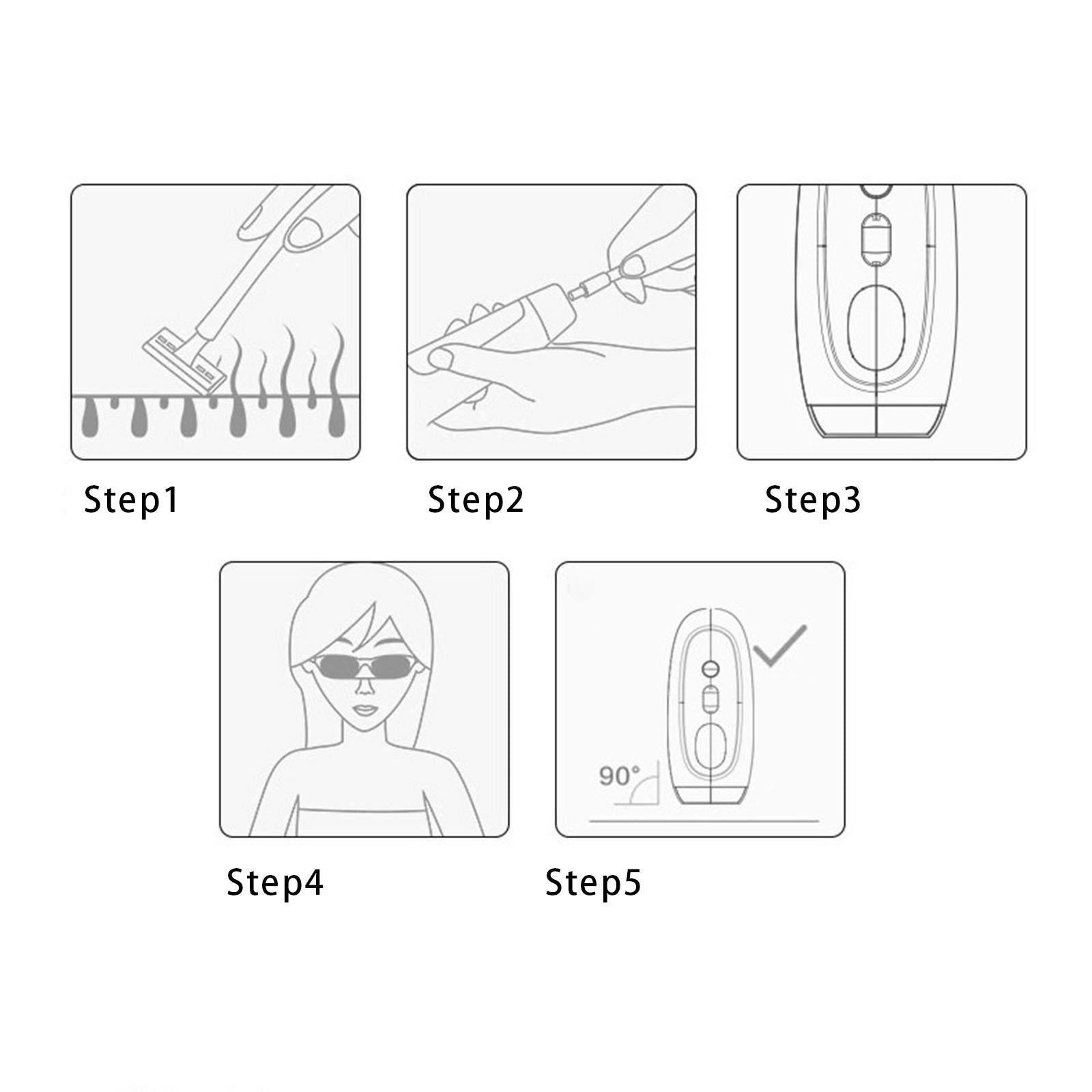 Electric Hair Removal Device LCD Display Epilator for Arms Back Women Green