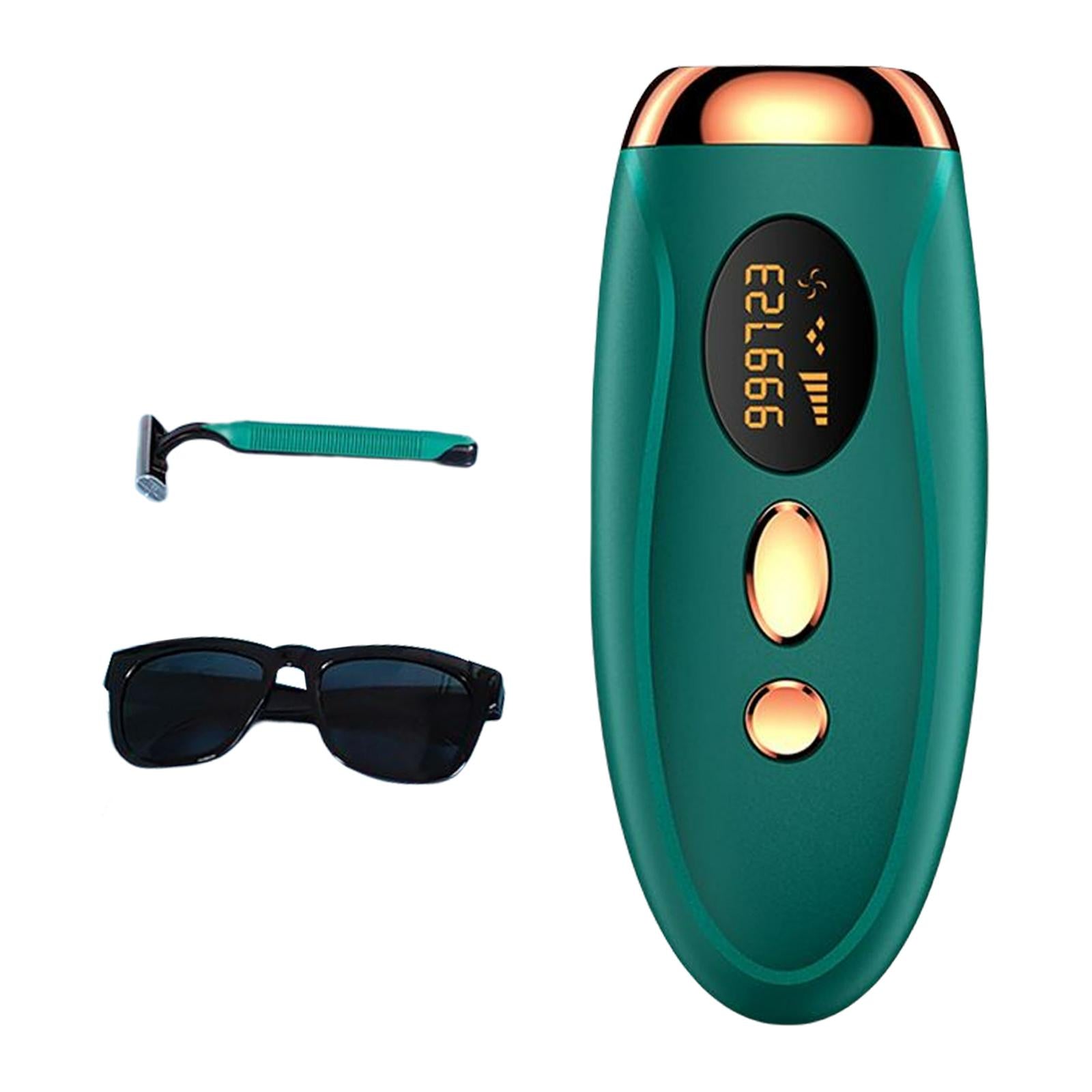Electric Hair Removal Device LCD Display Epilator for Arms Back Women Green