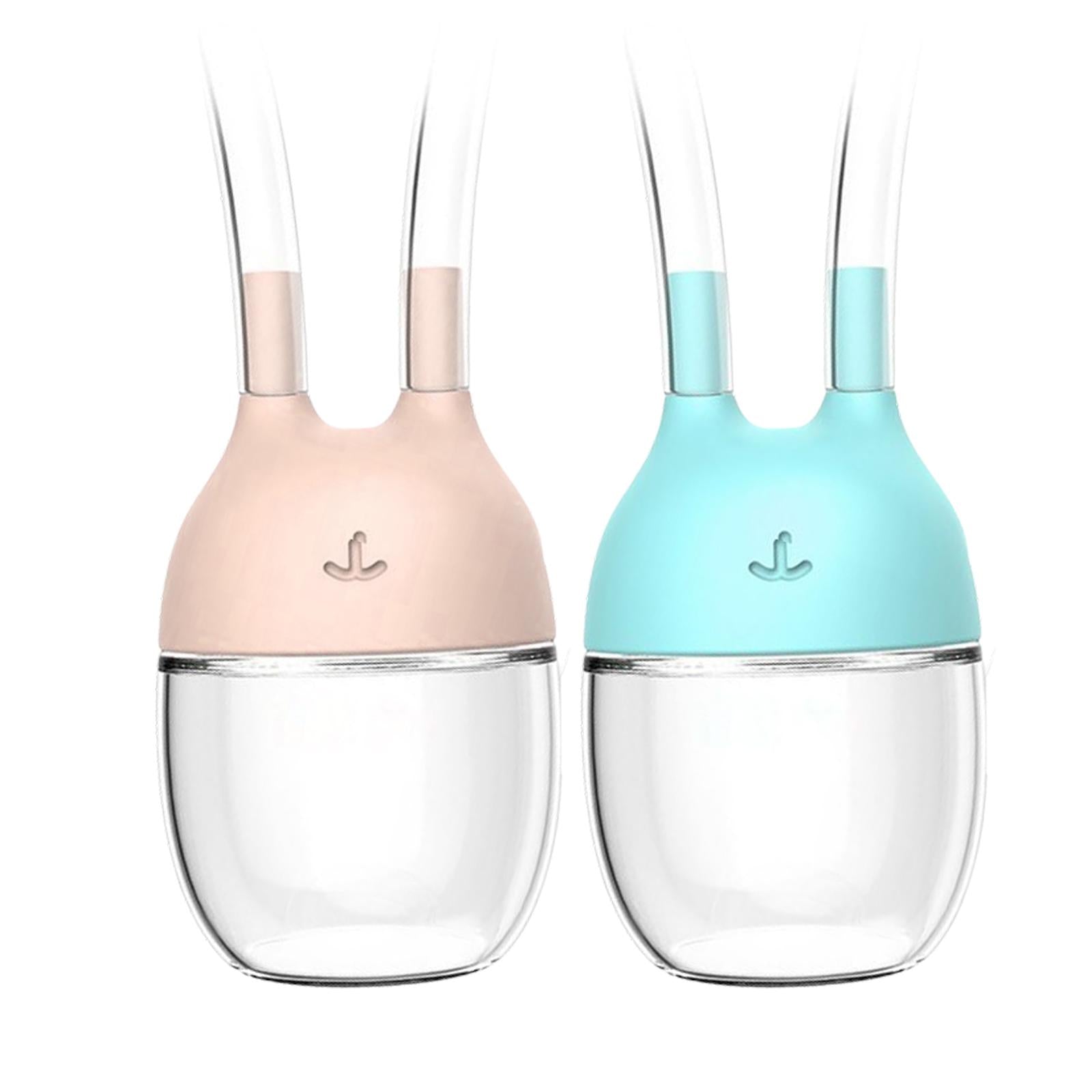 Baby Nose Cleaner Silicone Vacuum Newborns Nose Sucker Soft Pink
