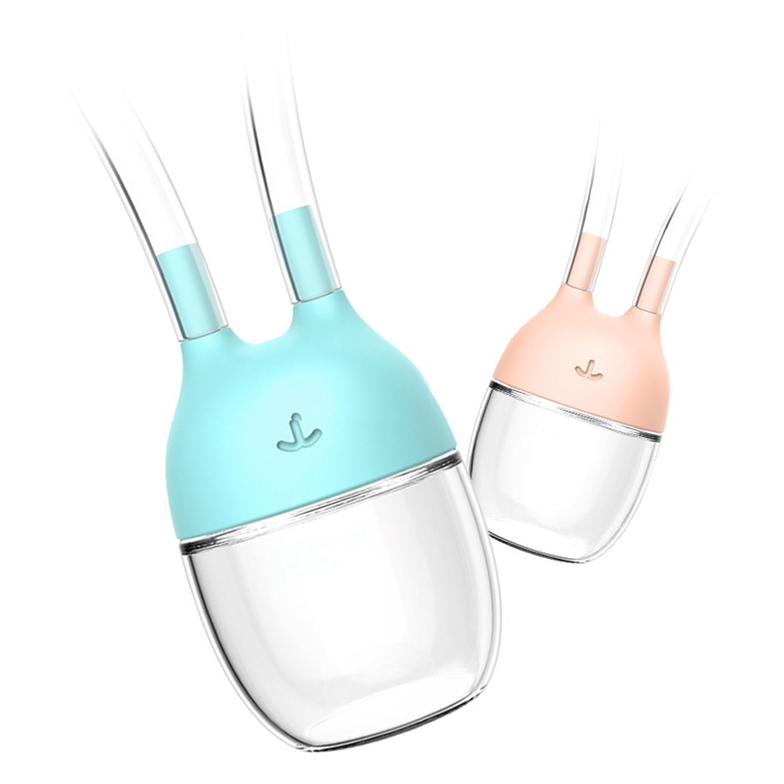Baby Nose Cleaner Silicone Vacuum Newborns Nose Sucker Soft Pink
