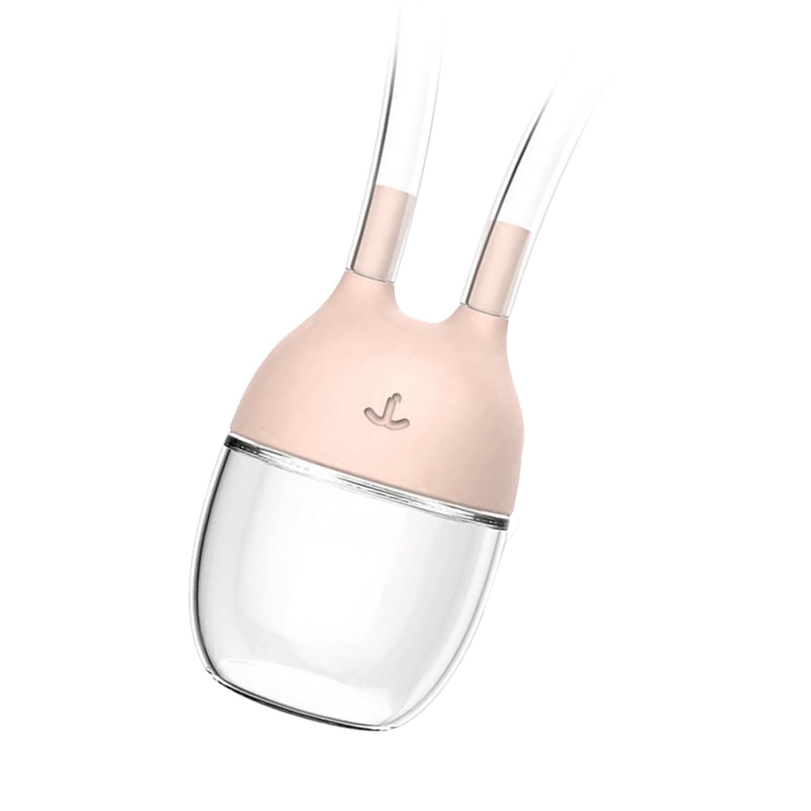 Baby Nose Cleaner Silicone Vacuum Newborns Nose Sucker Soft Pink