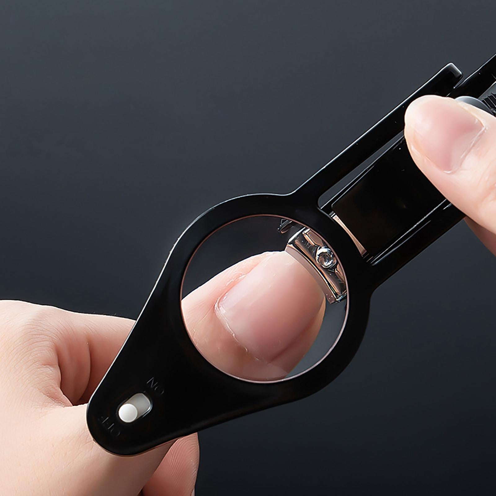 Nail Clippers with Magnifier Nail File Trimmer for Toenail Children Elderly