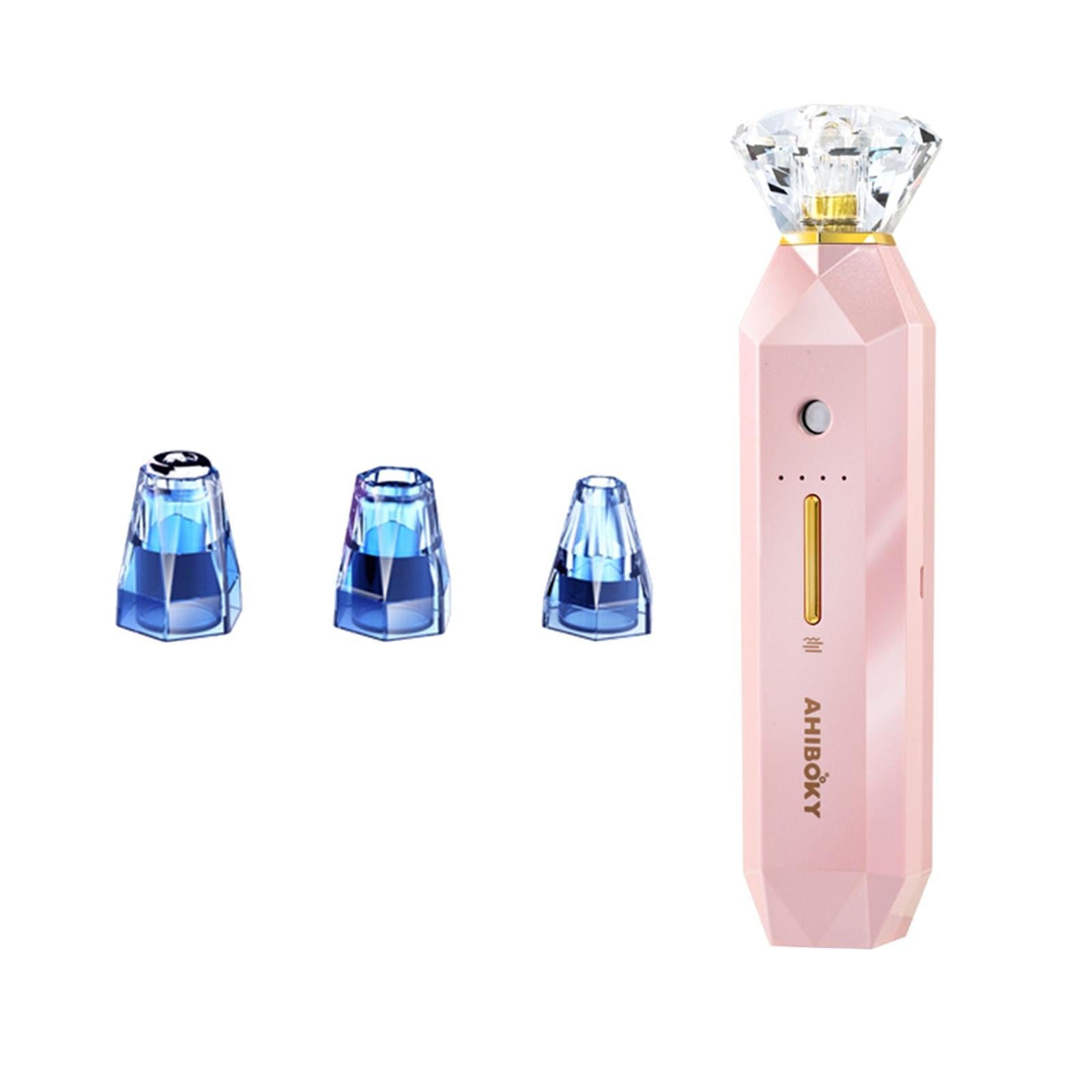 Electric Blackhead Remover Pore Vacuum 3 Suction for Blemish Pimple Pink