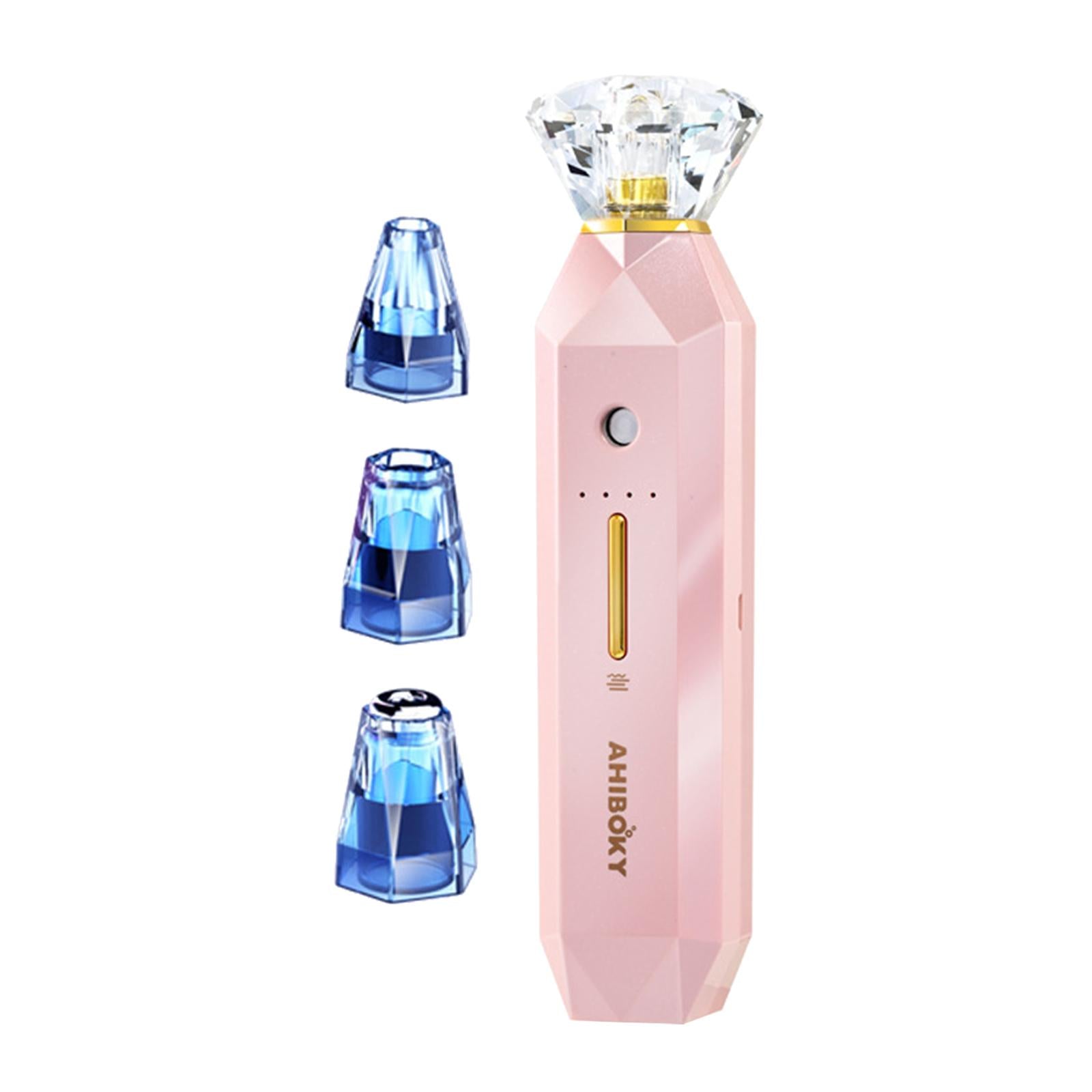 Electric Blackhead Remover Pore Vacuum 3 Suction for Blemish Pimple Pink