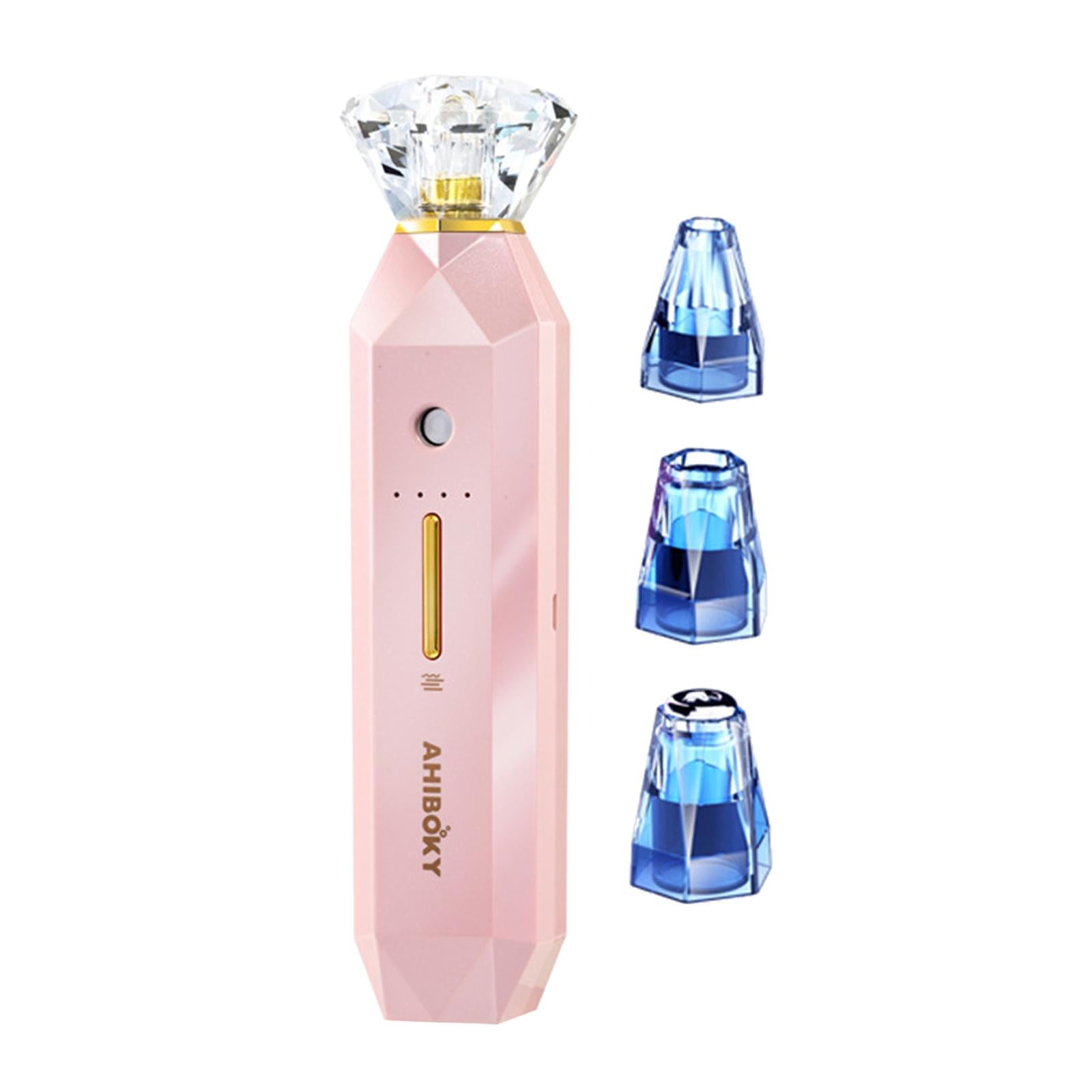 Electric Blackhead Remover Pore Vacuum 3 Suction for Blemish Pimple Pink