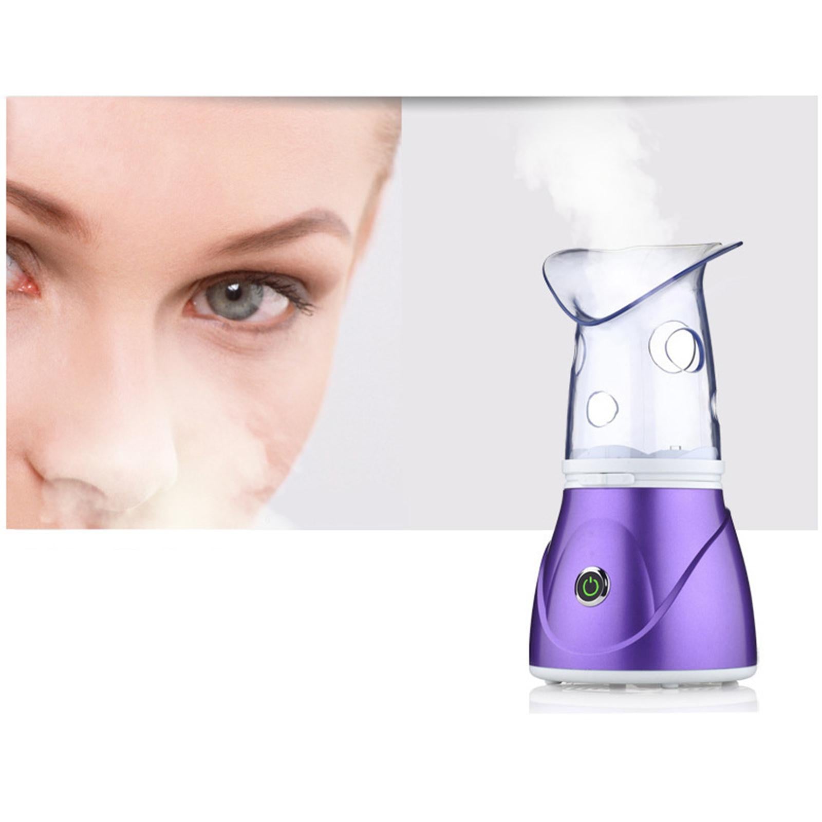 Face Steam Sprayer Warm Mist Pores Steam Sprayer Face Steamer for Home SPA Purple