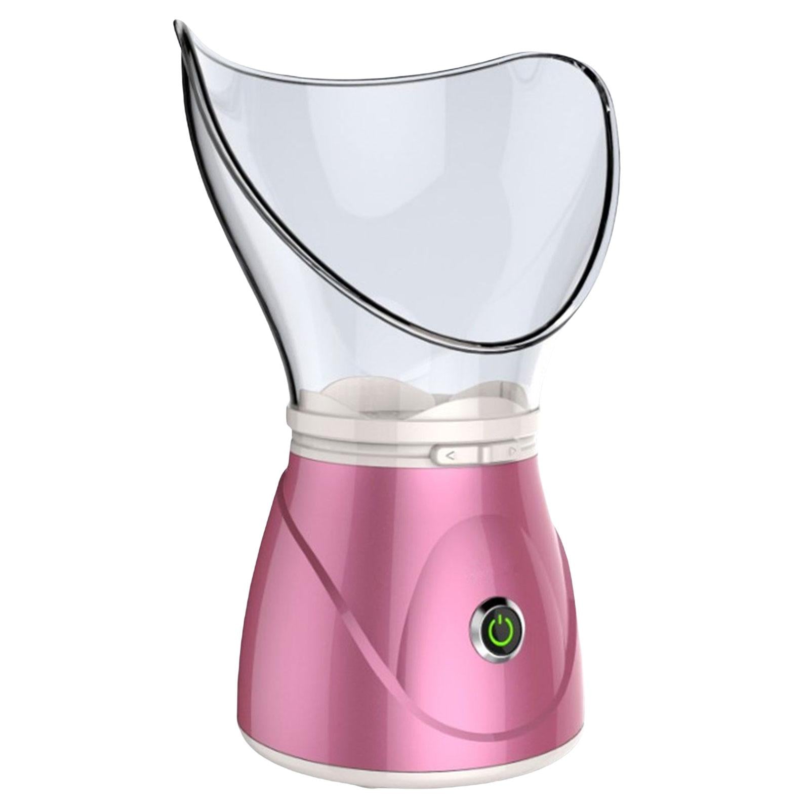Face Steam Sprayer Warm Mist Pores Steam Sprayer Face Steamer for Home SPA Pink