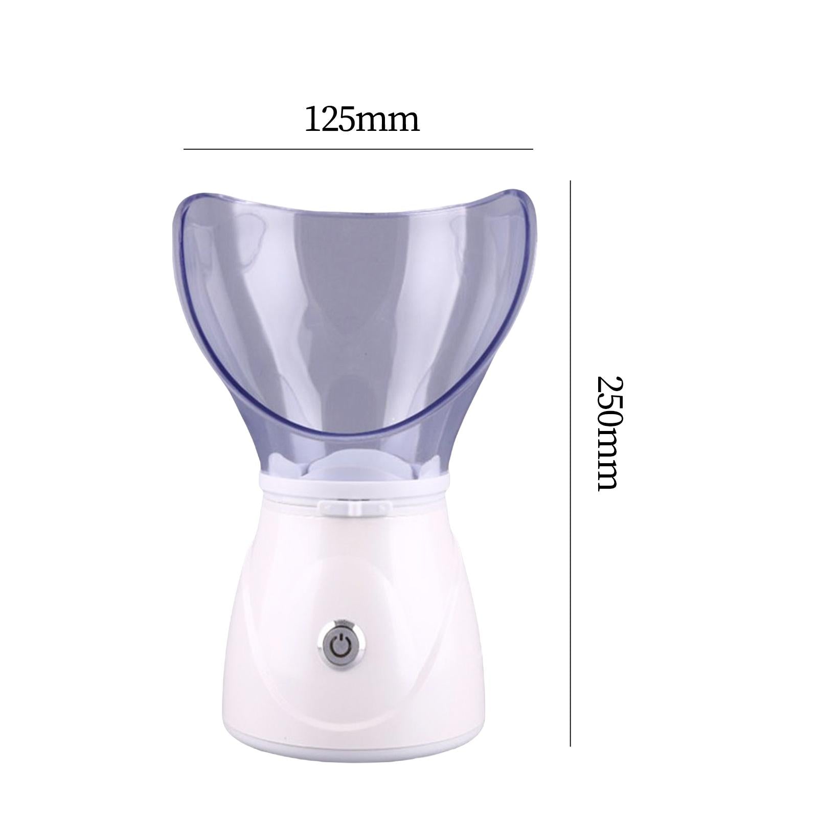 Face Steam Sprayer Warm Mist Pores Steam Sprayer Face Steamer for Home SPA White