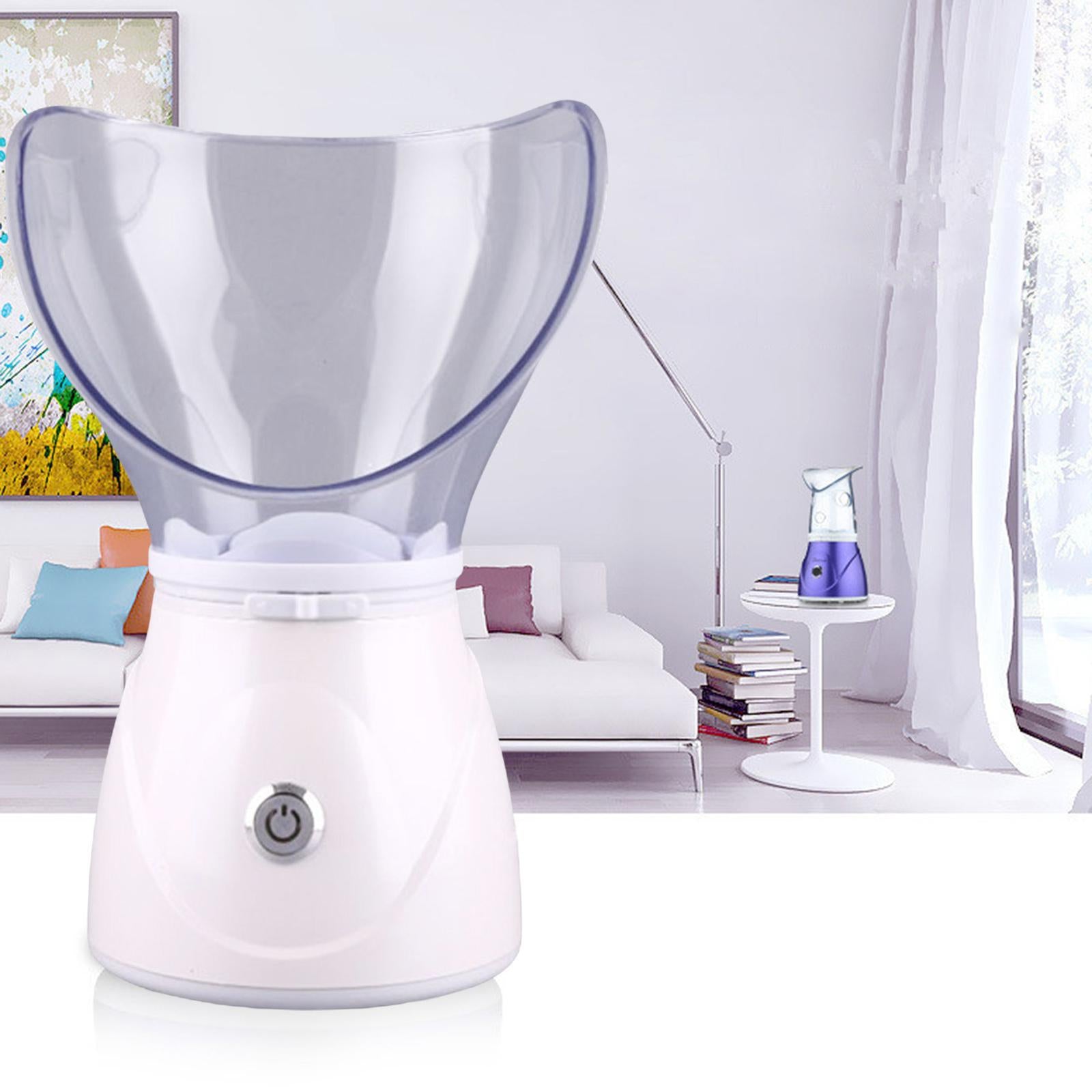 Face Steam Sprayer Warm Mist Pores Steam Sprayer Face Steamer for Home SPA White