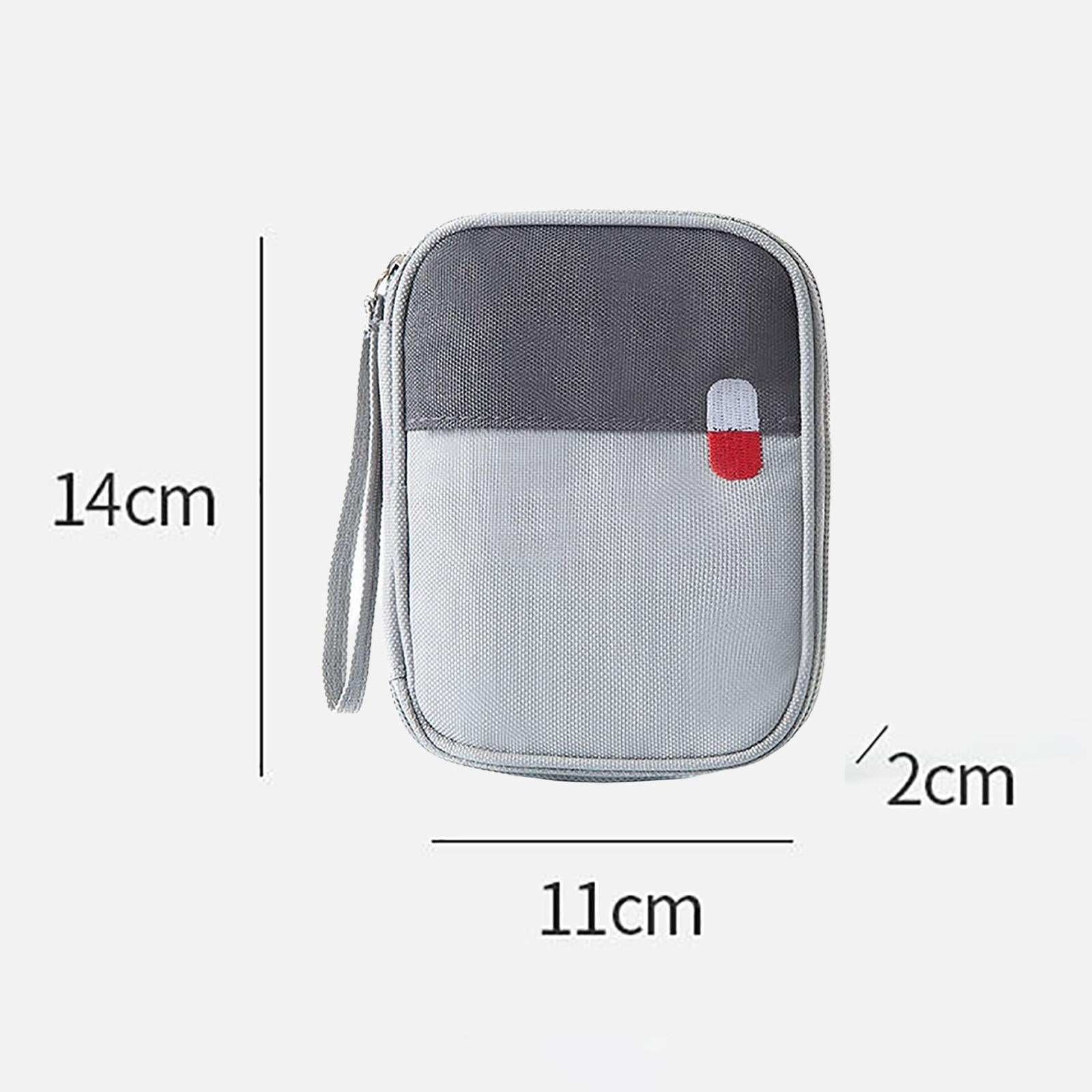 First Aid Bag Storage Pouch Emergency Survival Bag for Hiking Gray S