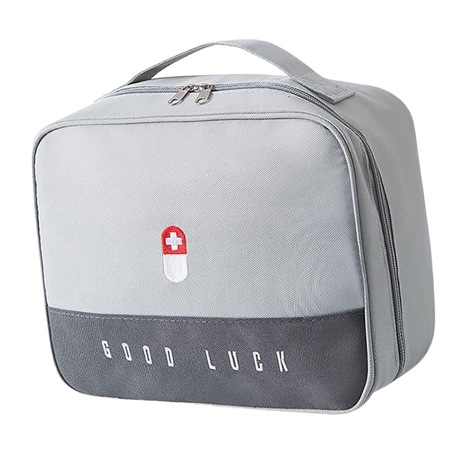First Aid Bag Storage Pouch Emergency Survival Bag for Hiking Gray L
