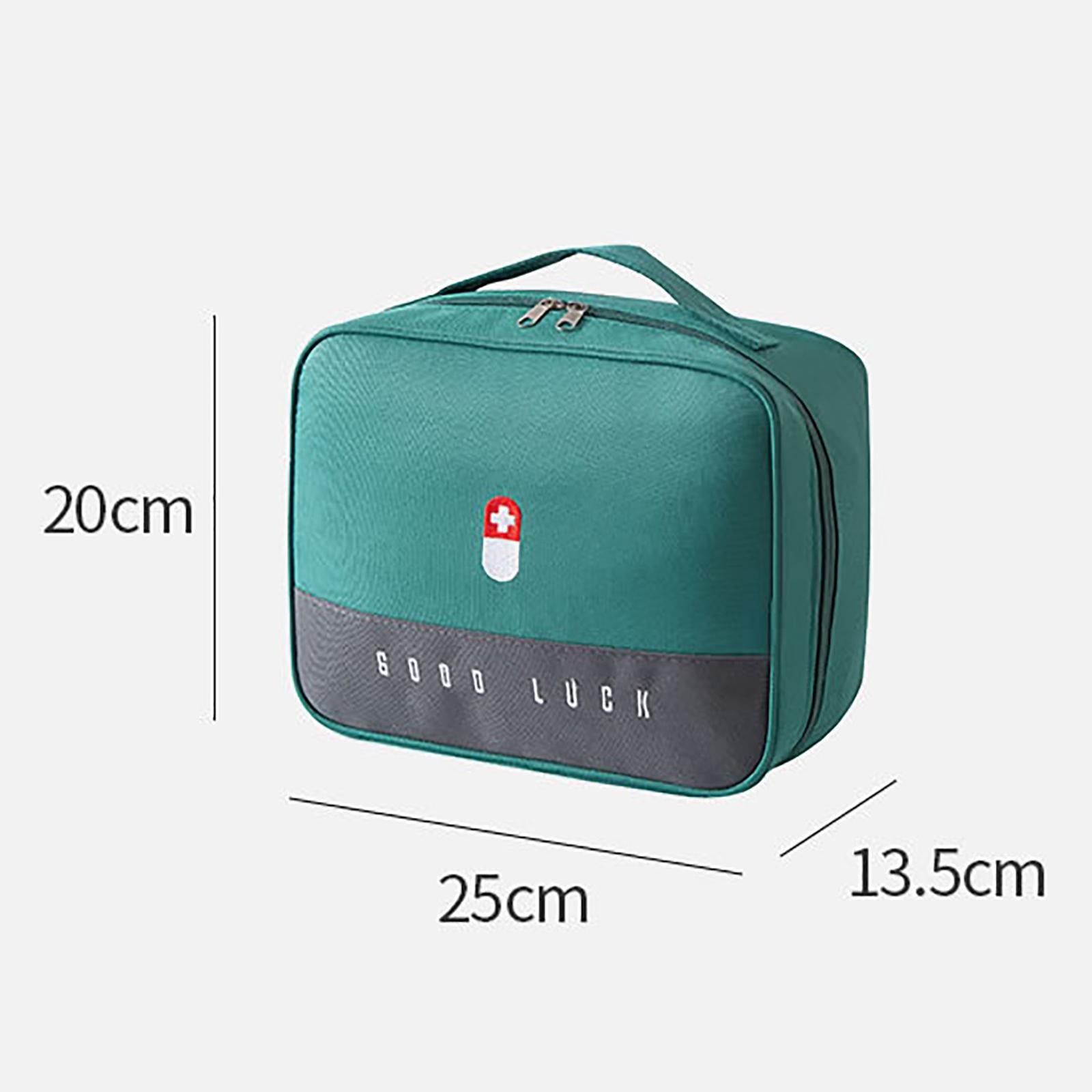 First Aid Bag Storage Pouch Emergency Survival Bag for Hiking Green L