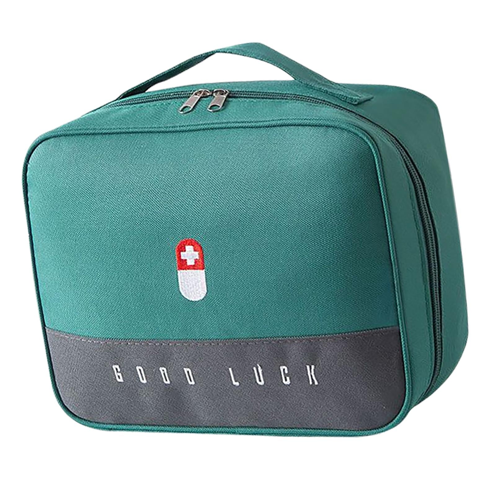 First Aid Bag Storage Pouch Emergency Survival Bag for Hiking Green L