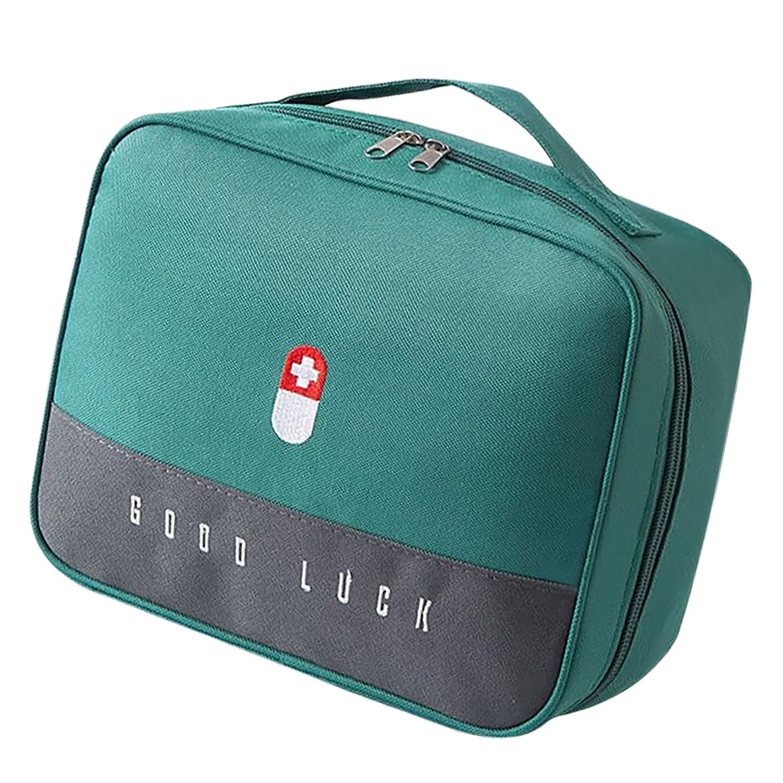 First Aid Bag Storage Pouch Emergency Survival Bag for Hiking Green L