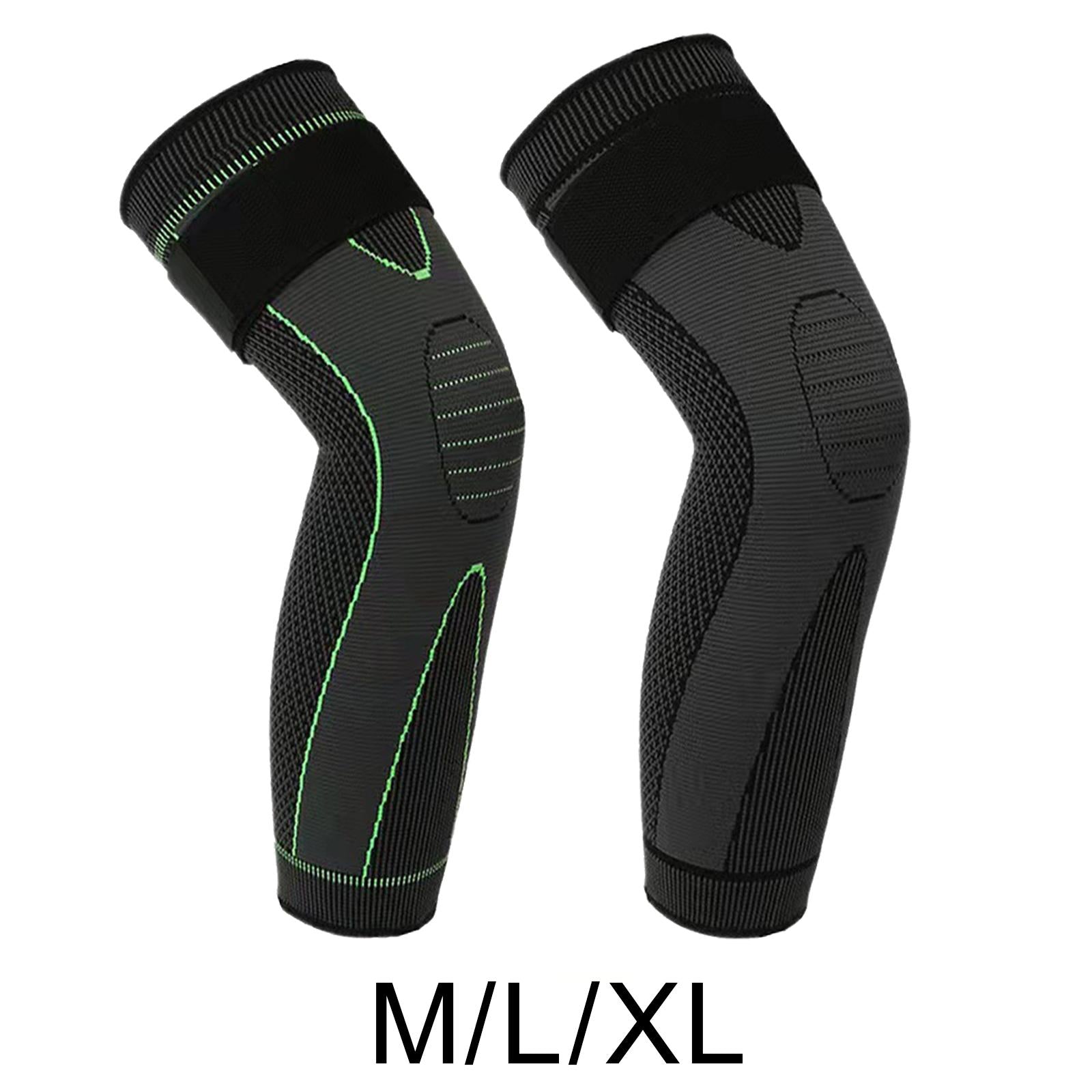 Knee Support Brace Pressure Bandage Knee Pads Meniscus Tear Sports Green M
