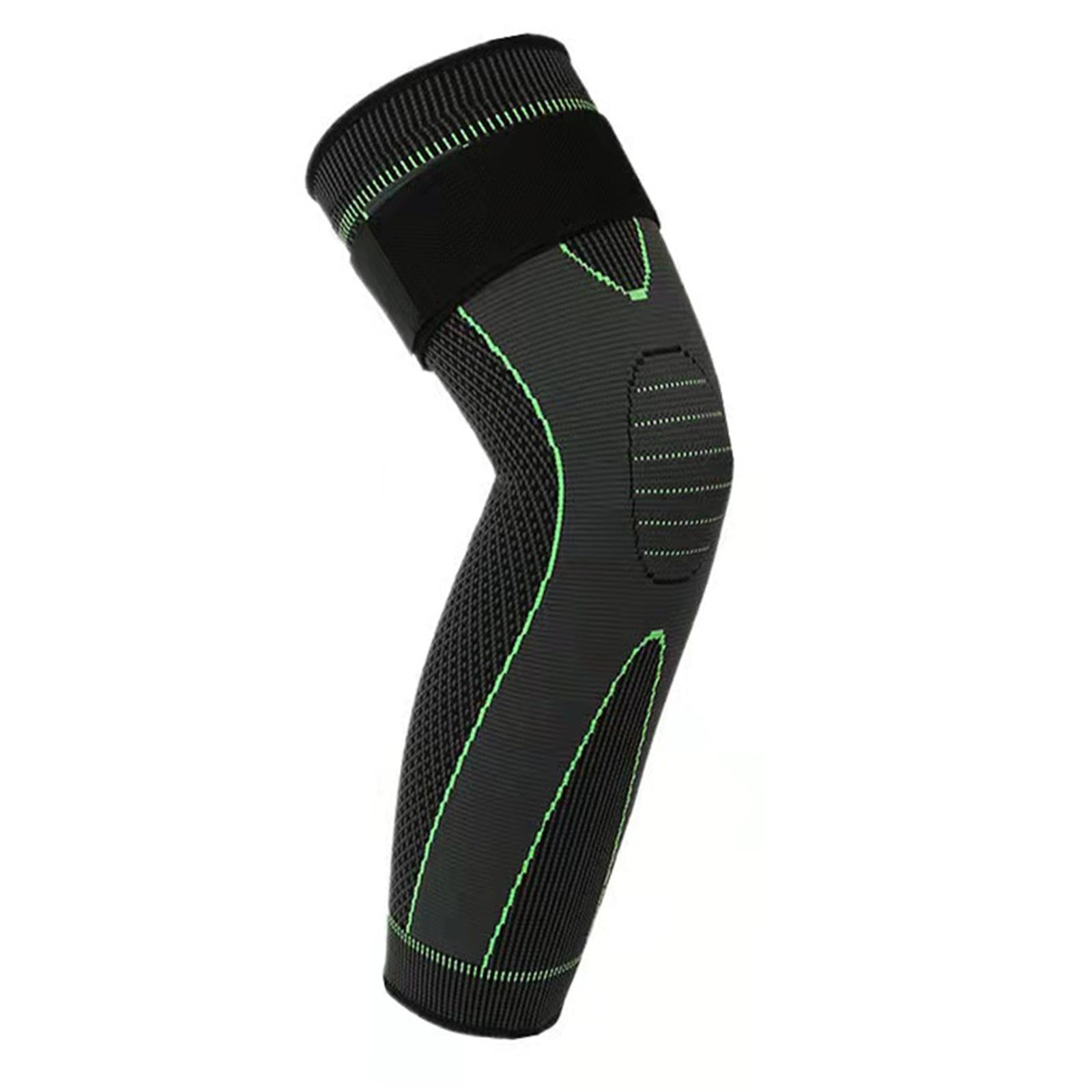 Knee Support Brace Pressure Bandage Knee Pads Meniscus Tear Sports Green L
