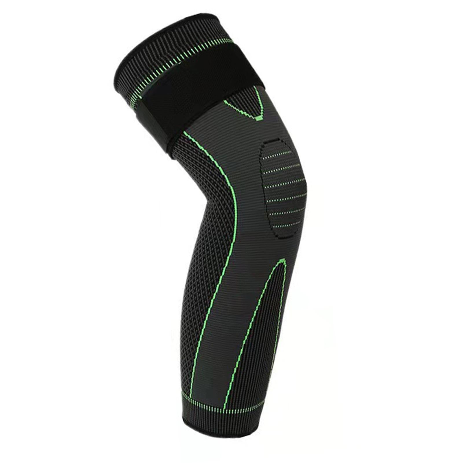 Knee Support Brace Pressure Bandage Knee Pads Meniscus Tear Sports Green L