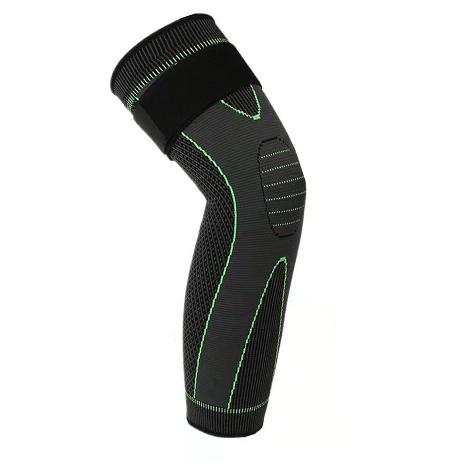 Knee Support Brace Pressure Bandage Knee Pads Meniscus Tear Sports Green L