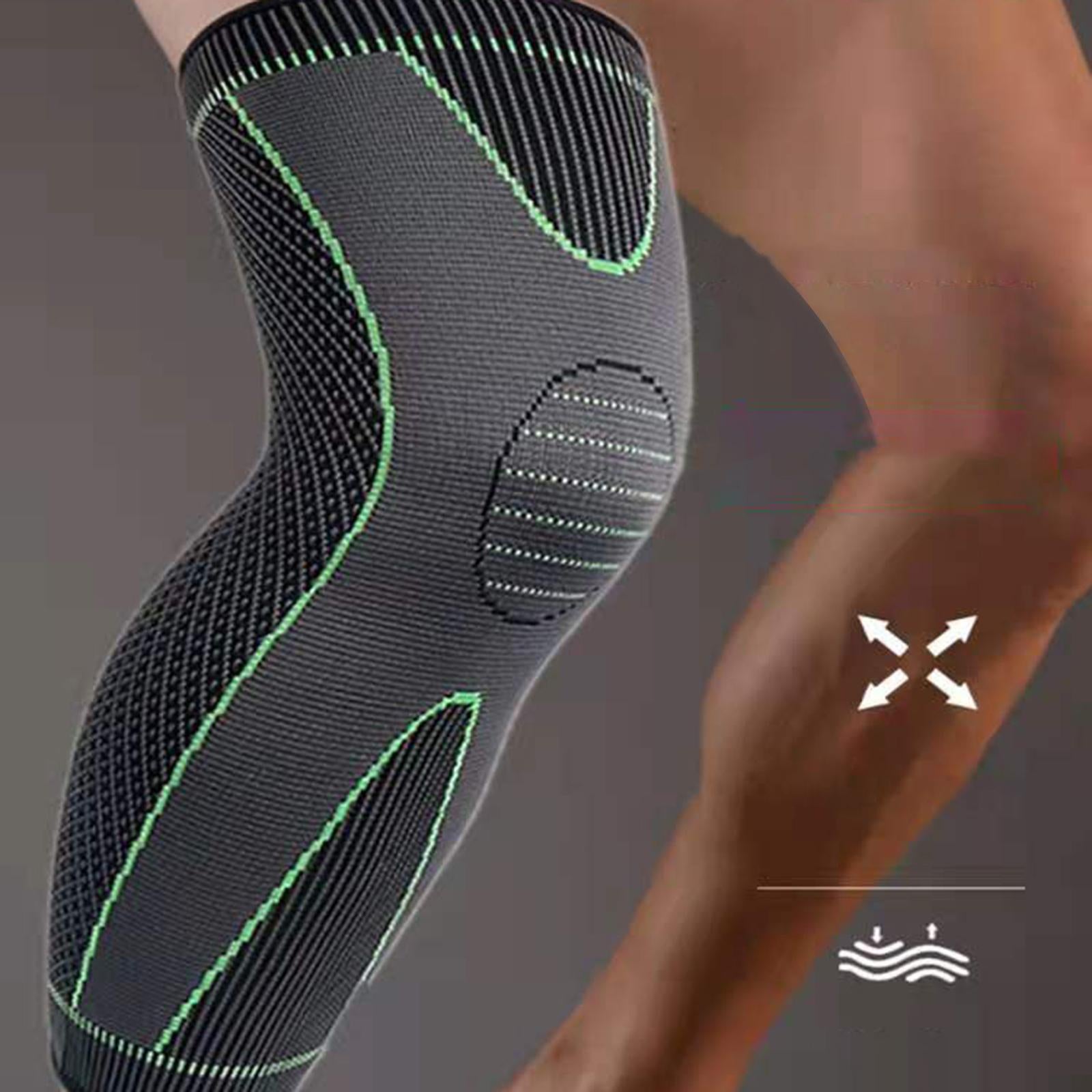 Knee Support Brace Pressure Bandage Knee Pads Meniscus Tear Sports Black L