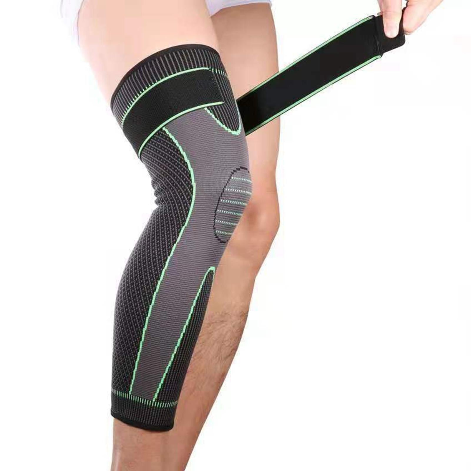 Knee Support Brace Pressure Bandage Knee Pads Meniscus Tear Sports Black L