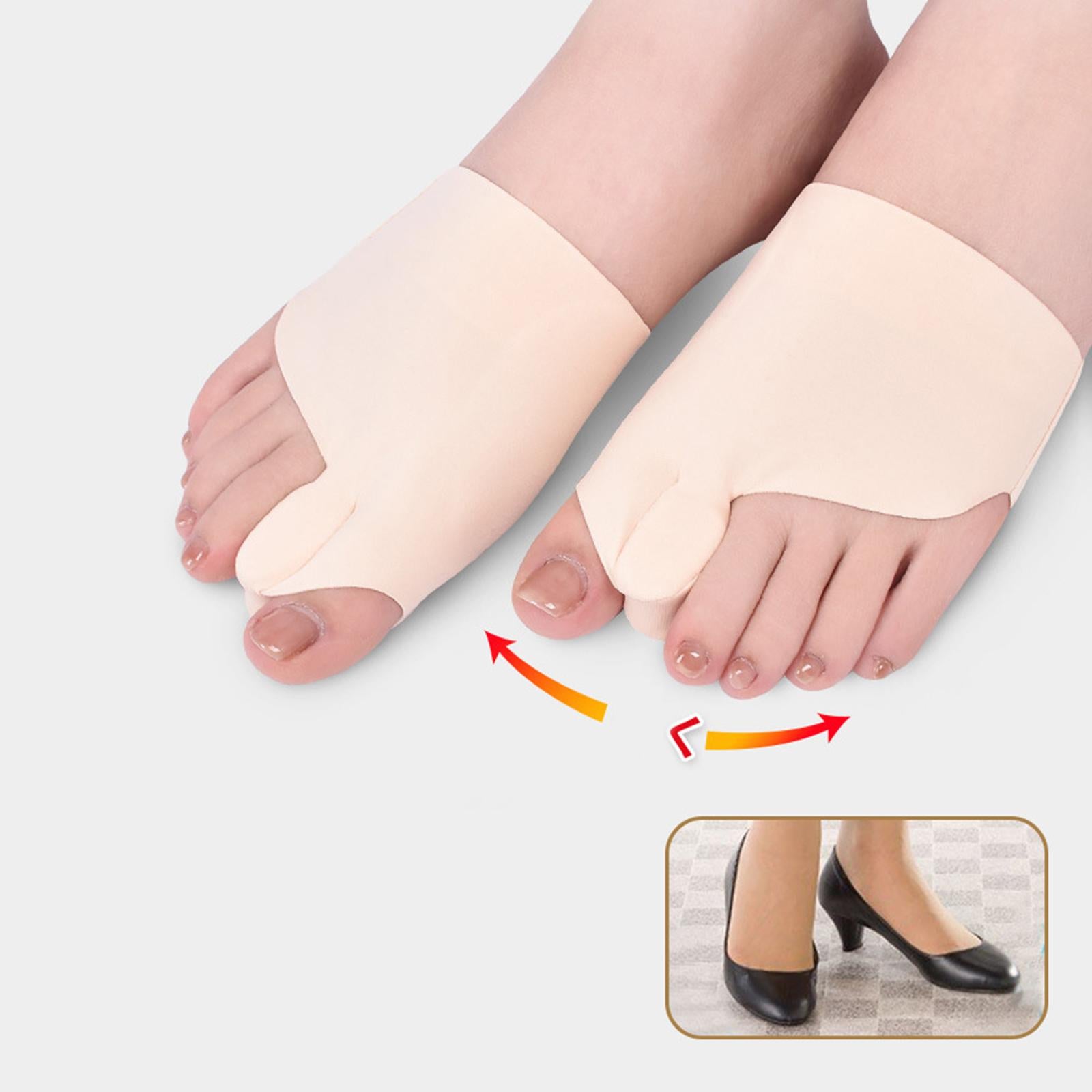 Toe Separator PVC for Foot Relief Pain Overlapping Toes Realign Crooked Toes Right