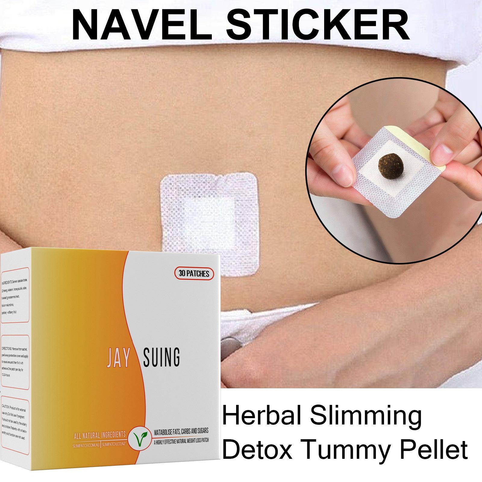 Weight Loss Navel Sticker Slimming Patches Adhesive Sheet for Beer Belly 30 Pieces