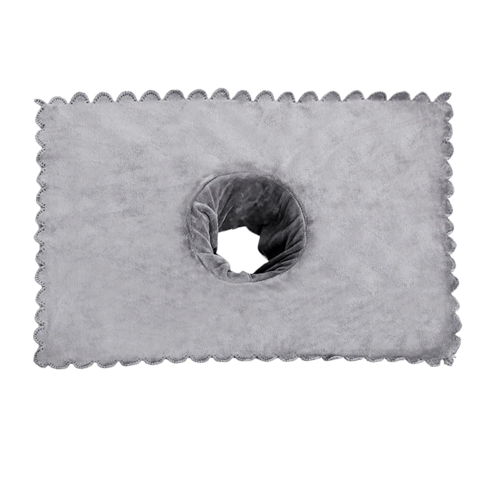 Massage Table Sheet Covers with Face Breath Hole Skin Care for Massage Bed Light Gray