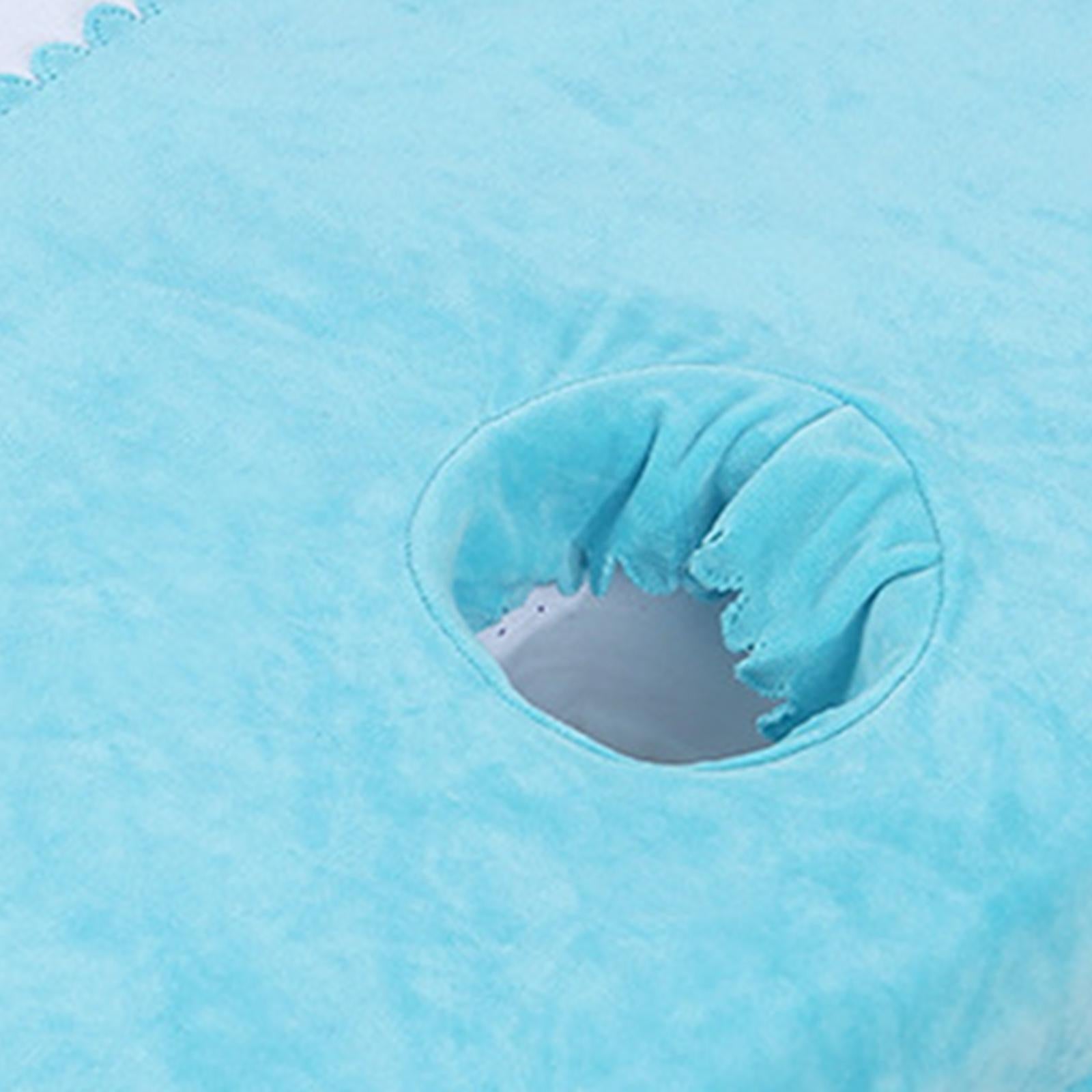 Massage Table Sheet Covers with Face Breath Hole Skin Care for Massage Bed Blue