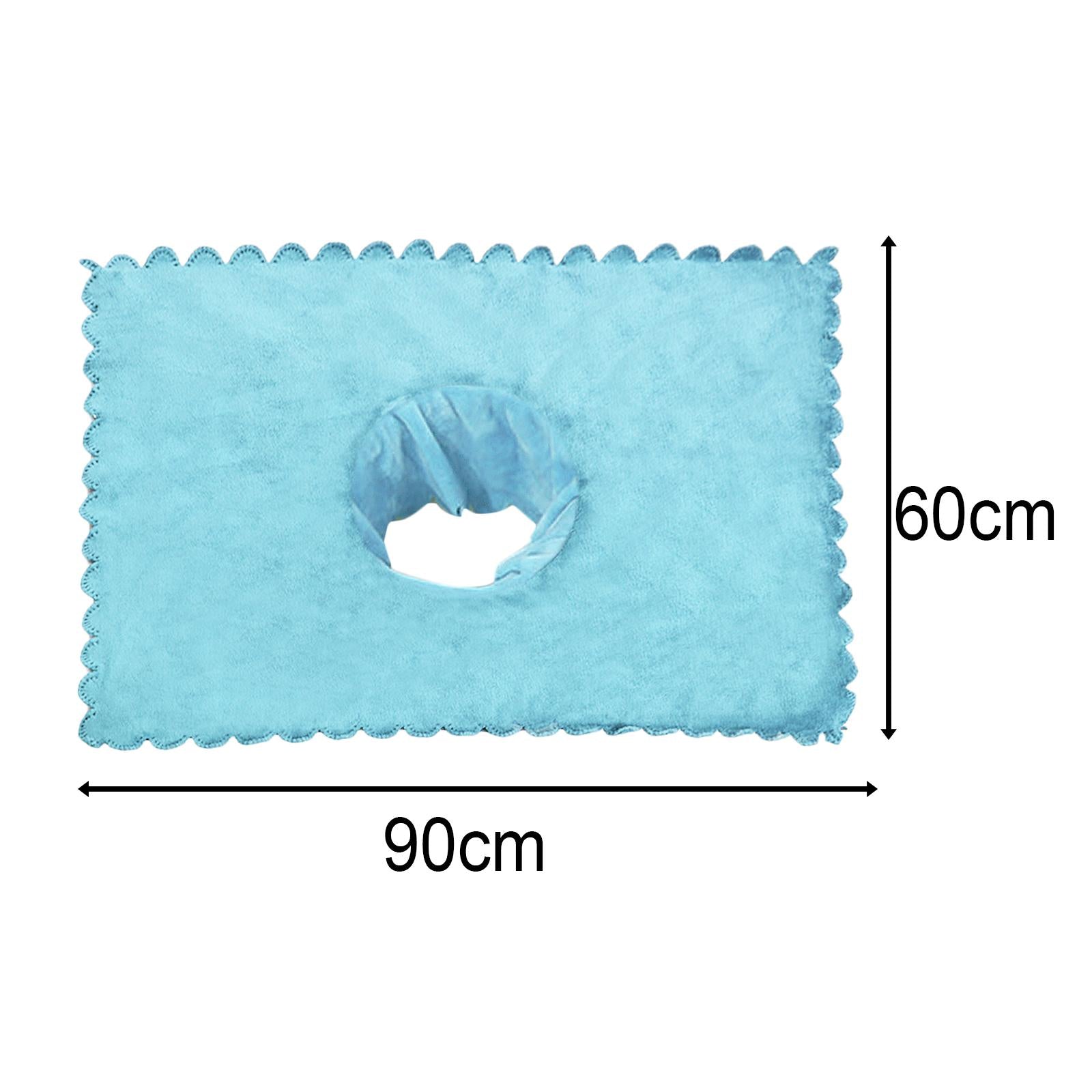 Massage Table Sheet Covers with Face Breath Hole Skin Care for Massage Bed Blue