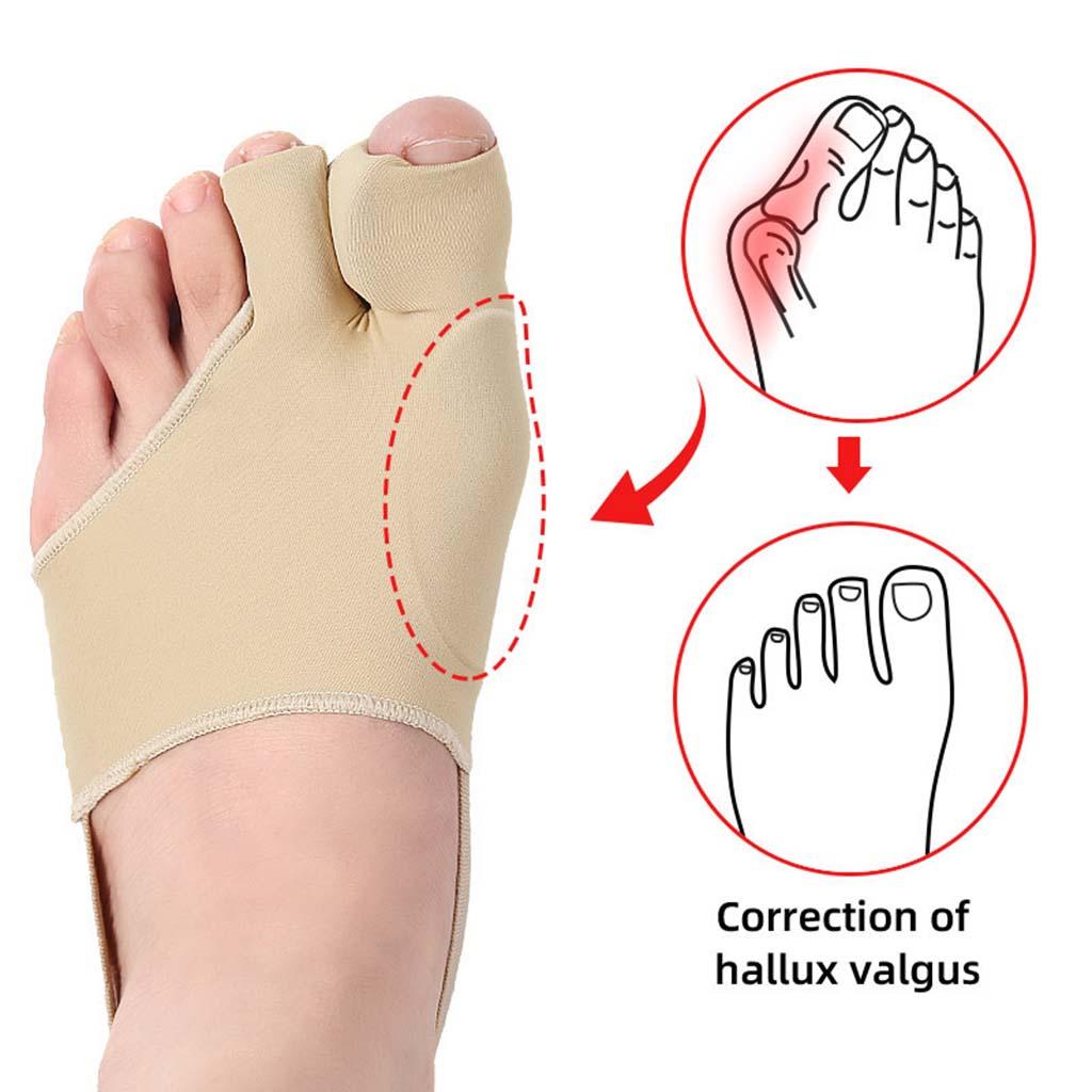 2x Hallux Valgus Corrector Bunion Corrector Toe Separator Men Women L