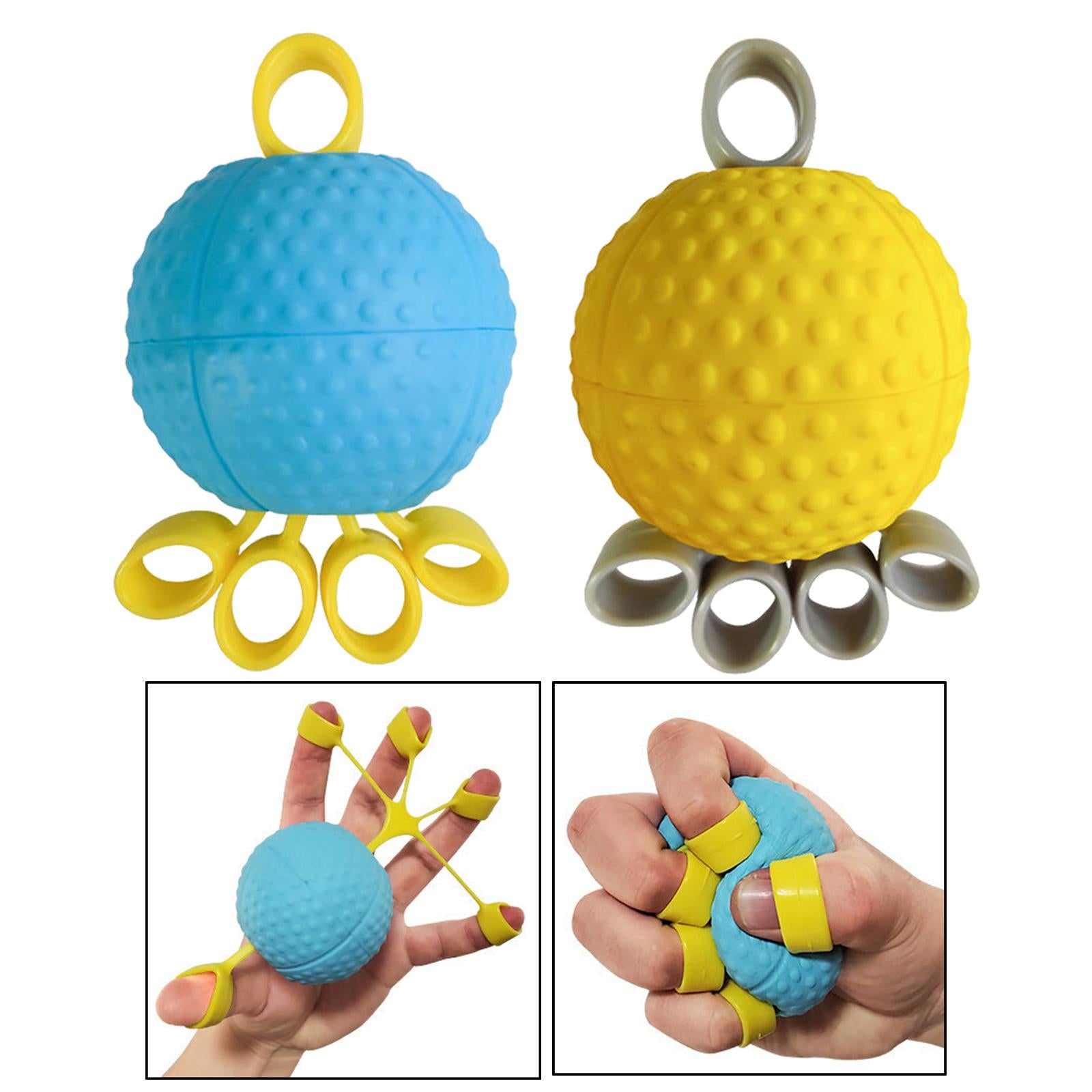 Finger Grip Ball Rehabilitation Training for Recovery Adults Stress Balls Green 10 lbs