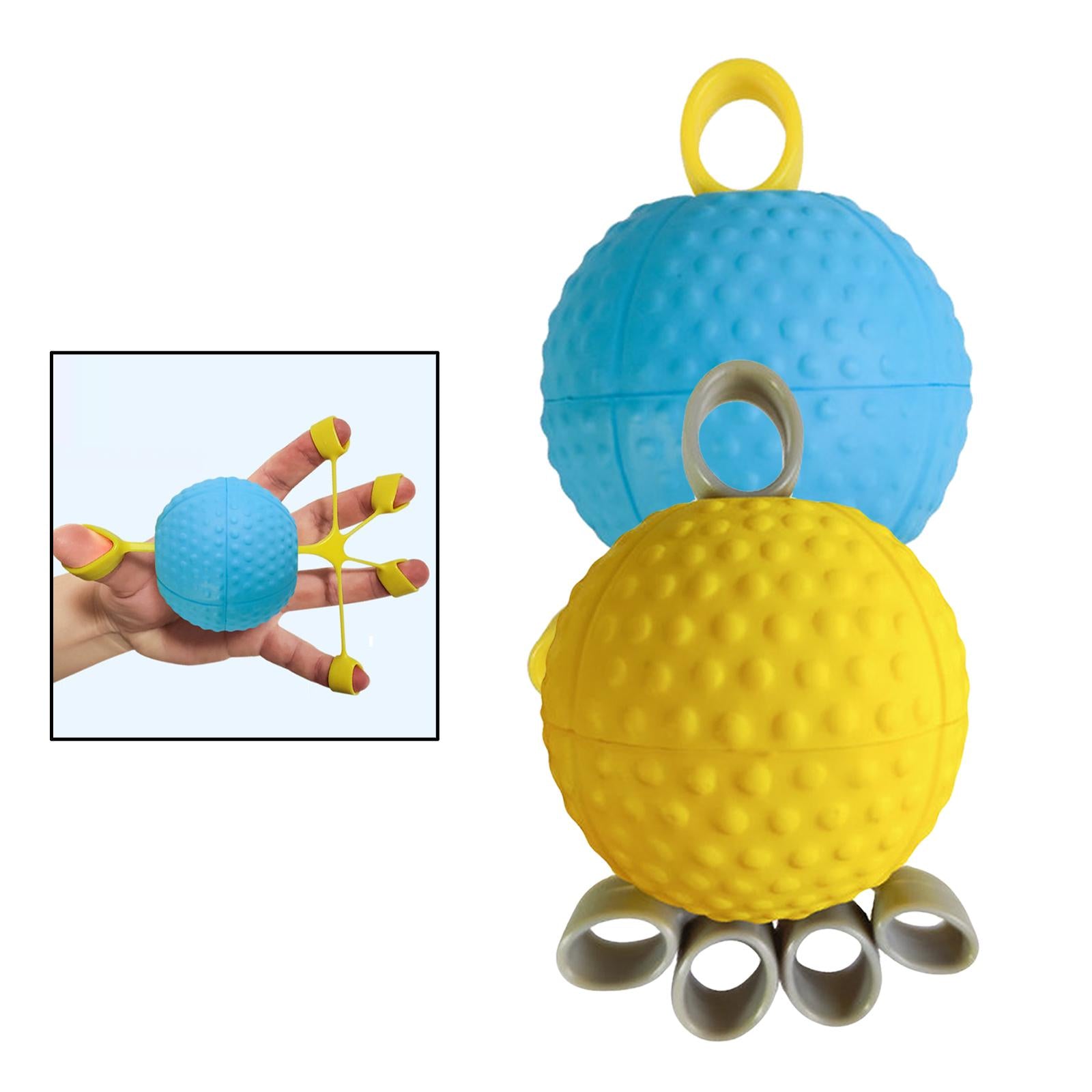 Finger Grip Ball Rehabilitation Training for Recovery Adults Stress Balls Green 10 lbs