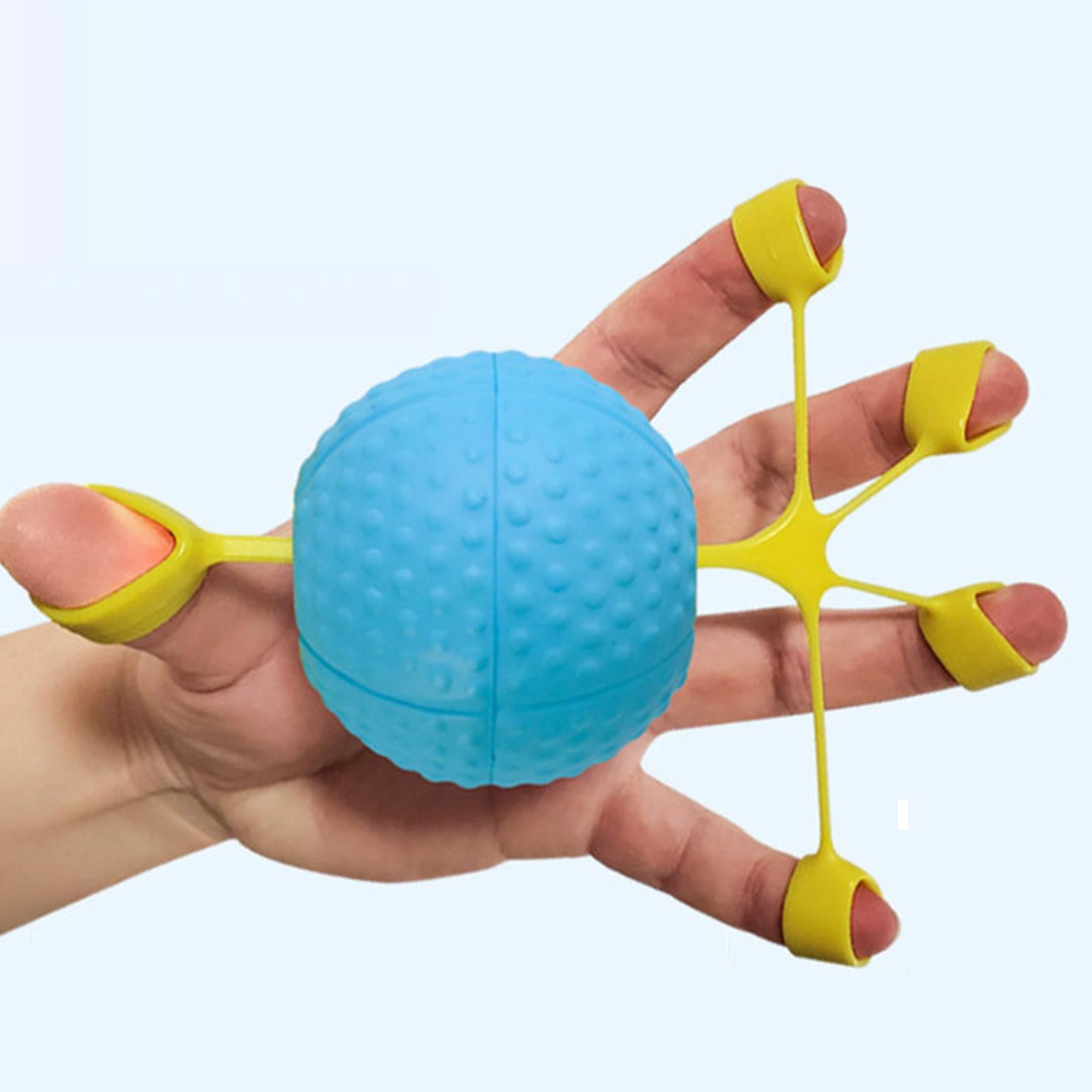 Finger Grip Ball Rehabilitation Training for Recovery Adults Stress Balls Yellow 20 lbs