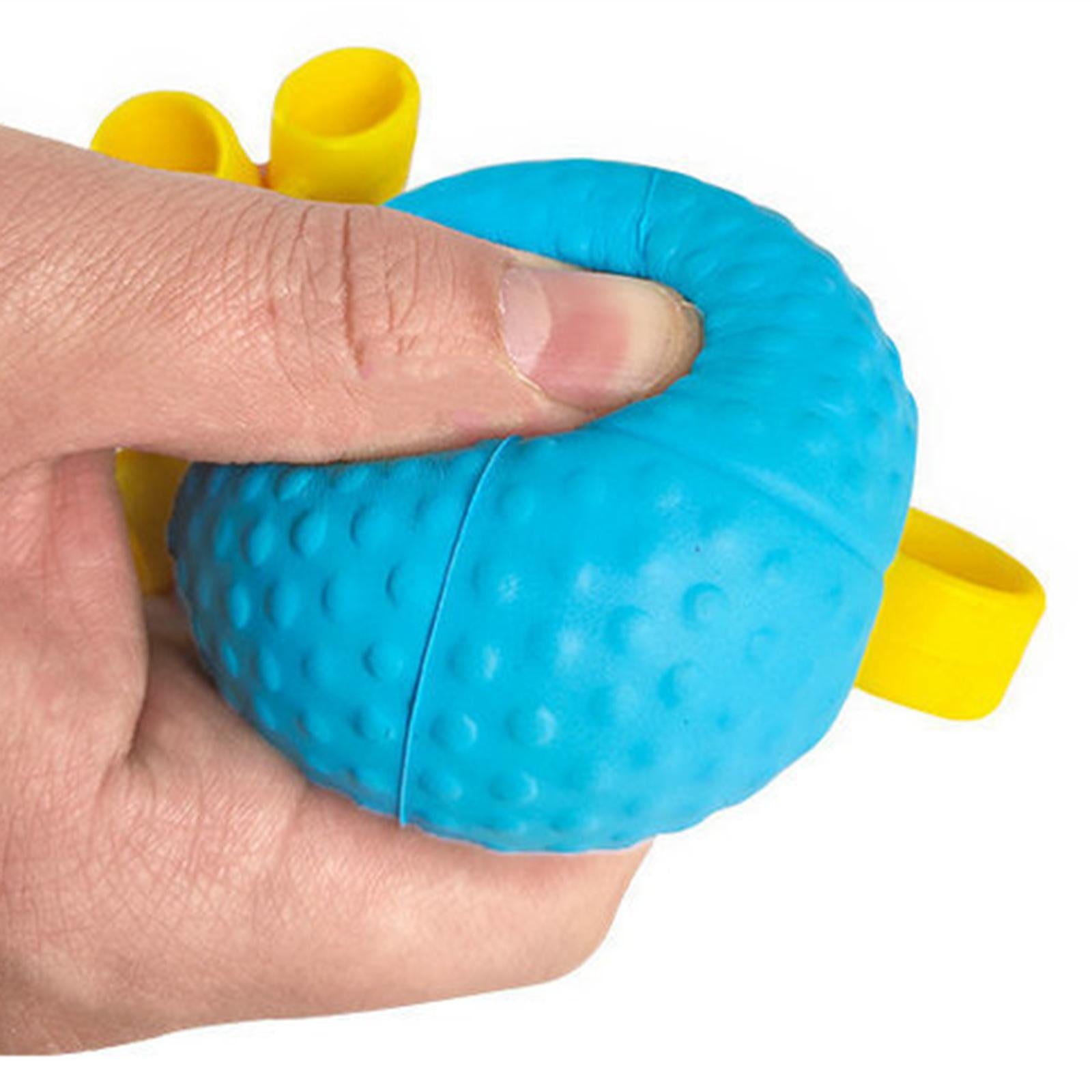 Finger Grip Ball Rehabilitation Training for Recovery Adults Stress Balls Yellow 20 lbs