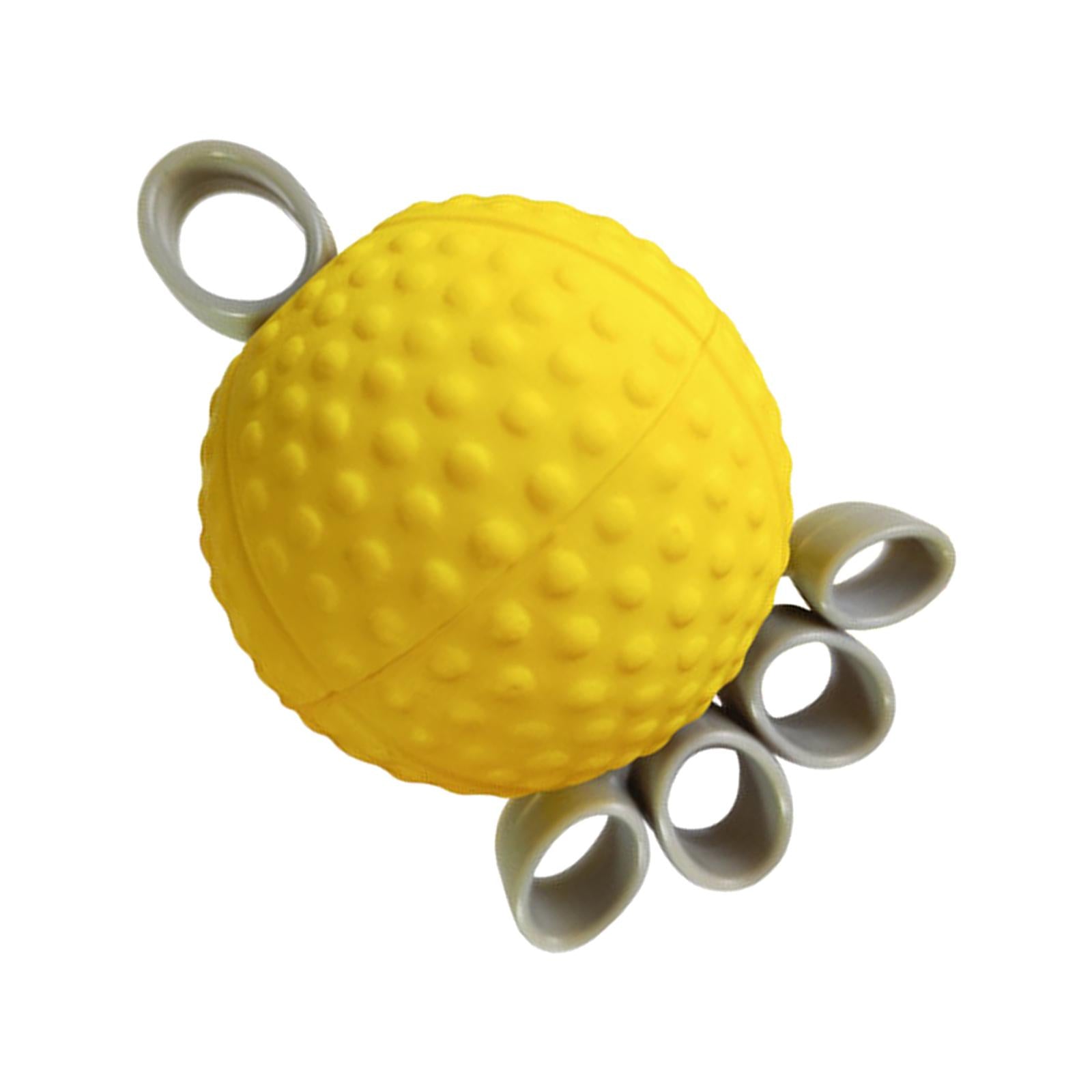 Finger Grip Ball Rehabilitation Training for Recovery Adults Stress Balls Yellow 20 lbs