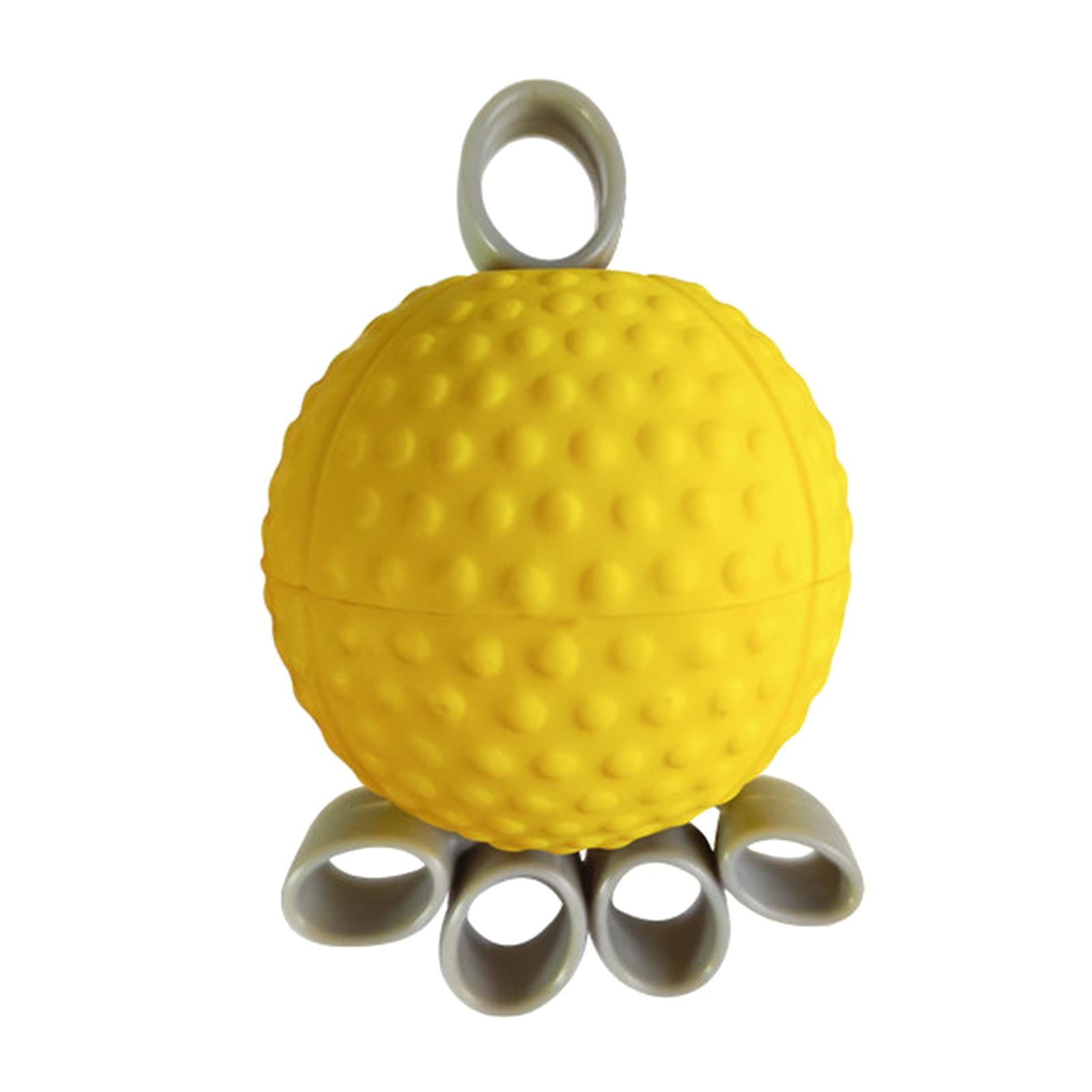 Finger Grip Ball Rehabilitation Training for Recovery Adults Stress Balls Yellow 20 lbs