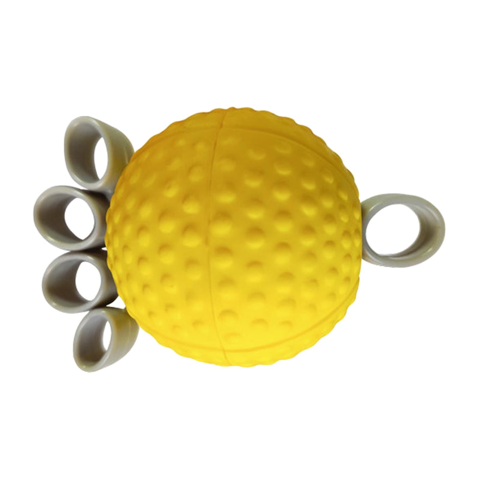 Finger Grip Ball Rehabilitation Training for Recovery Adults Stress Balls Yellow 20 lbs