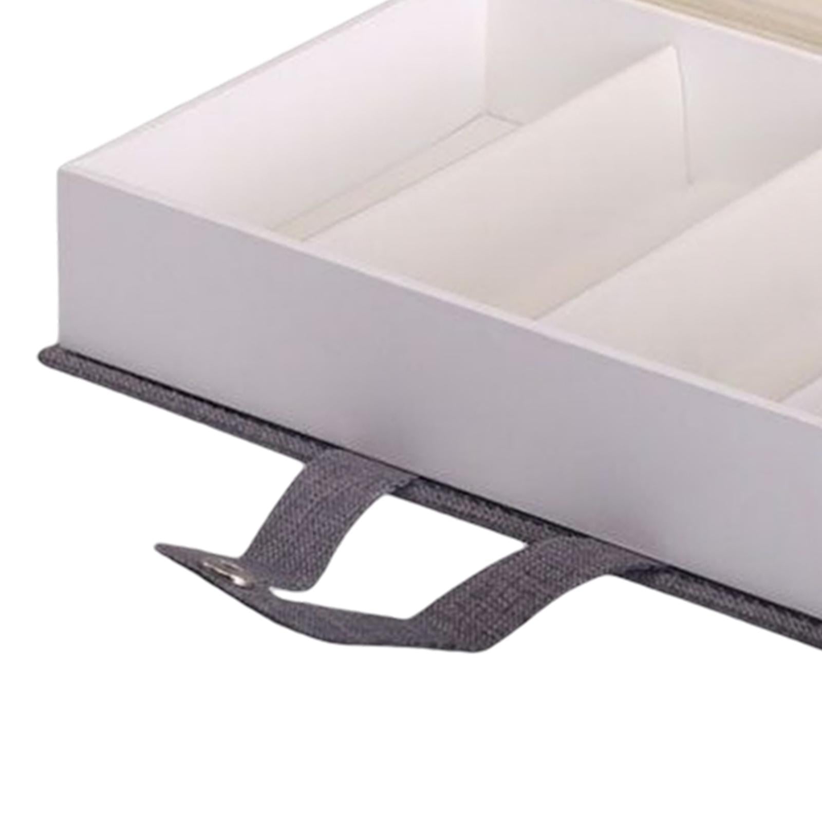 4 Grid Glasses Case Eyewear Sunglasses Display Storage Box Organizer Gray