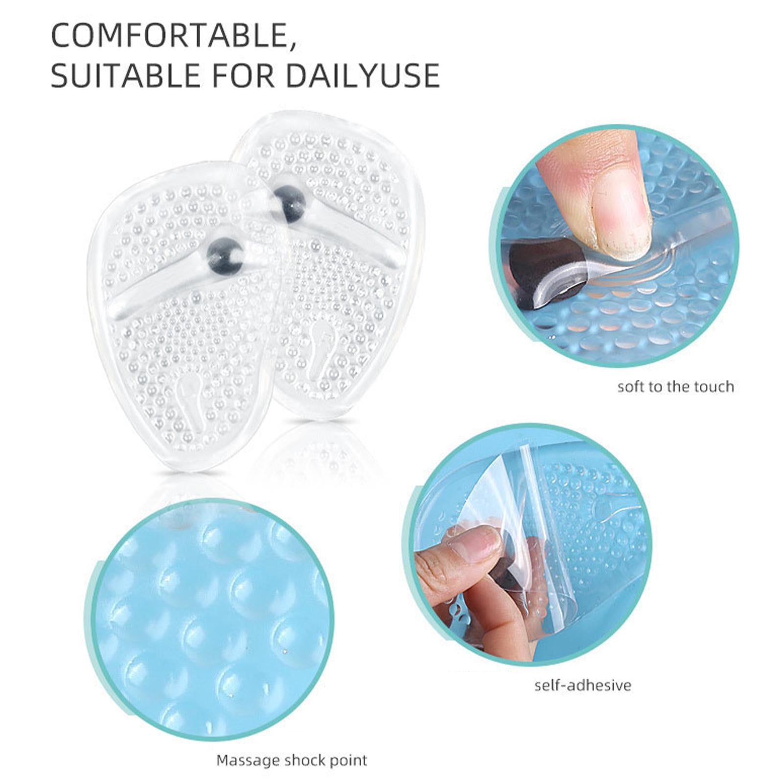 1 Pair Metatarsal Pads Ball Foot Soft Gel Cushions Inserts Reduce Foot Pain