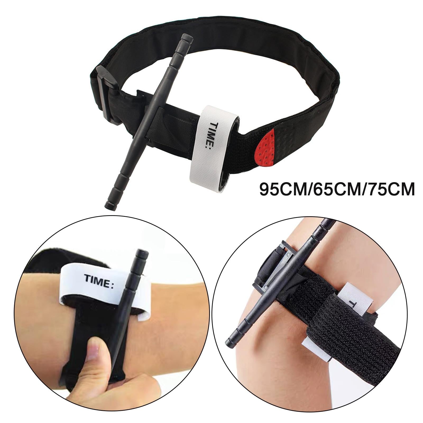Emergency Tourniquet One Hand Operation Release Buckle Camping Hiking 95cm