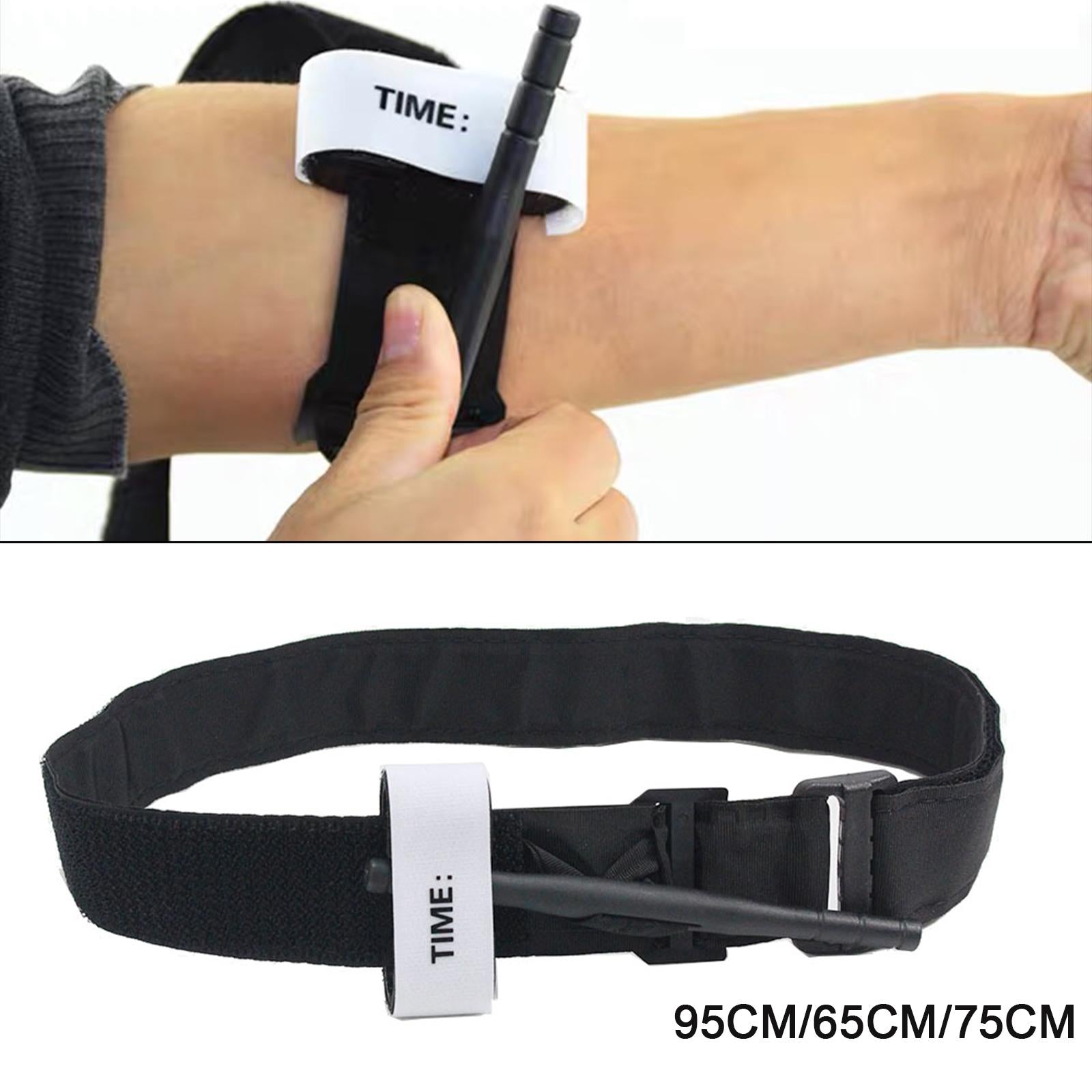 Emergency Tourniquet One Hand Operation Release Buckle Camping Hiking 95cm