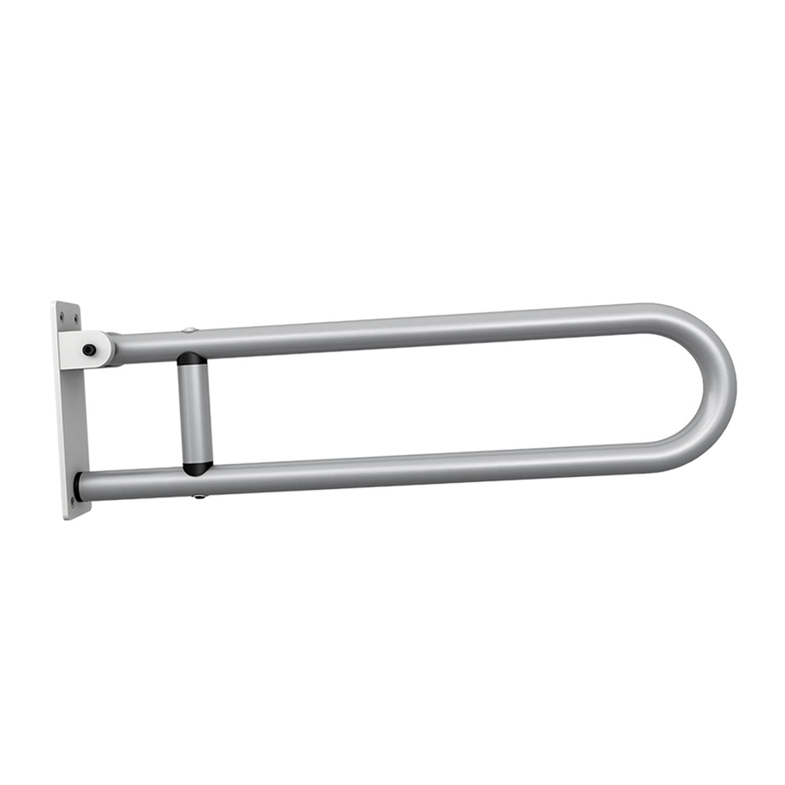 Shower Assist Wall Mount Elderly Disabled Toilet Aid Folding Safety Silver