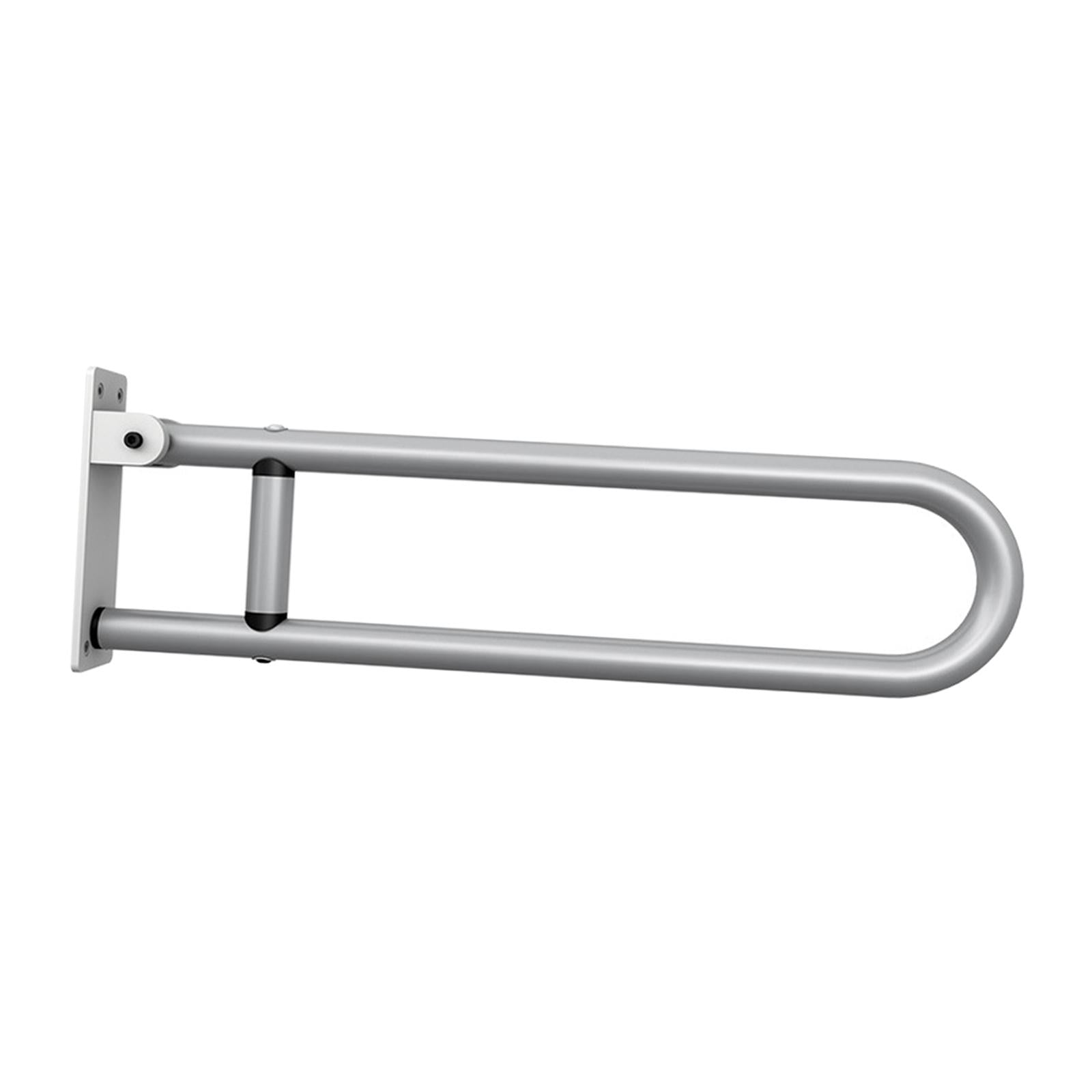 Shower Assist Wall Mount Elderly Disabled Toilet Aid Folding Safety Silver