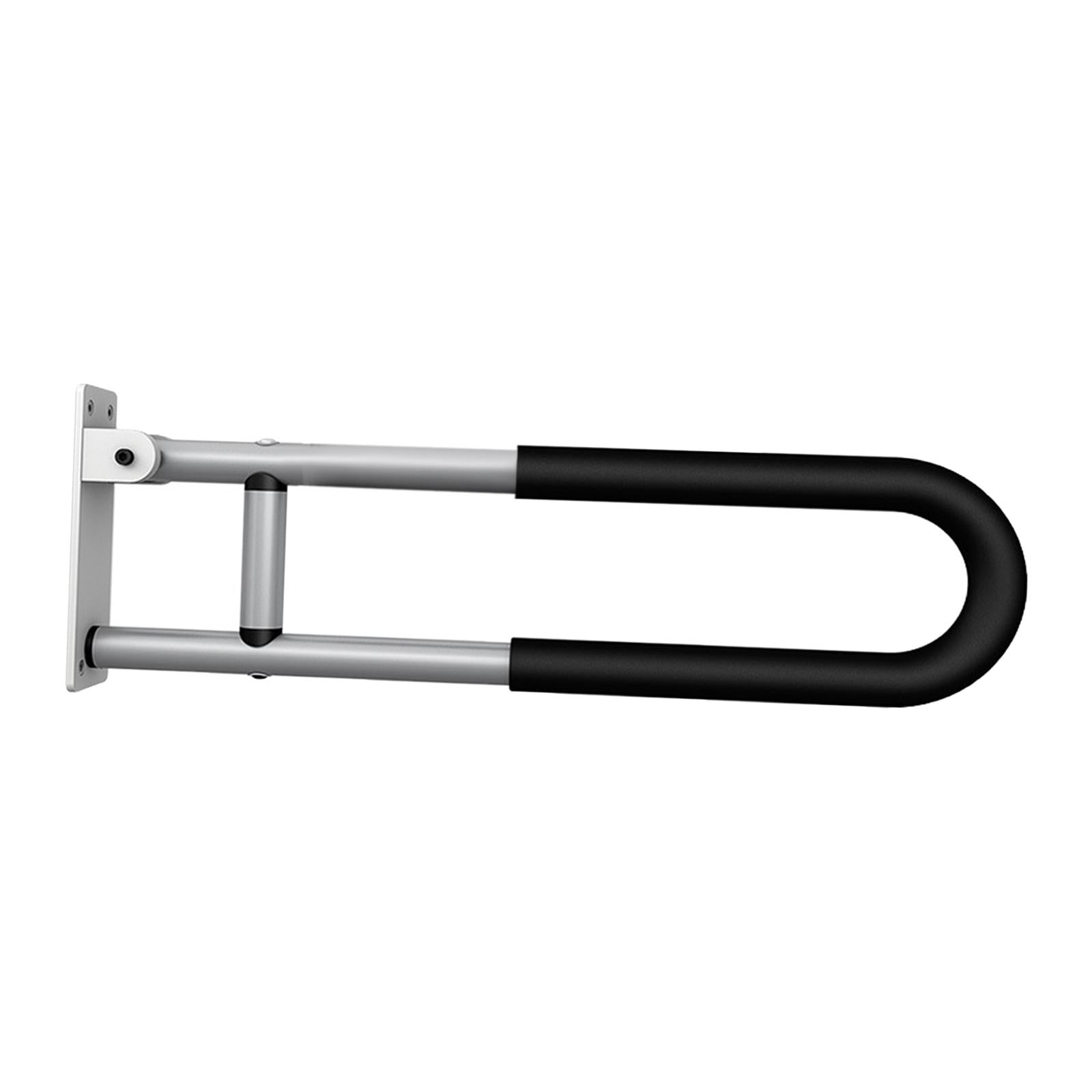 Shower Assist Wall Mount Elderly Disabled Toilet Aid Folding Safety Black