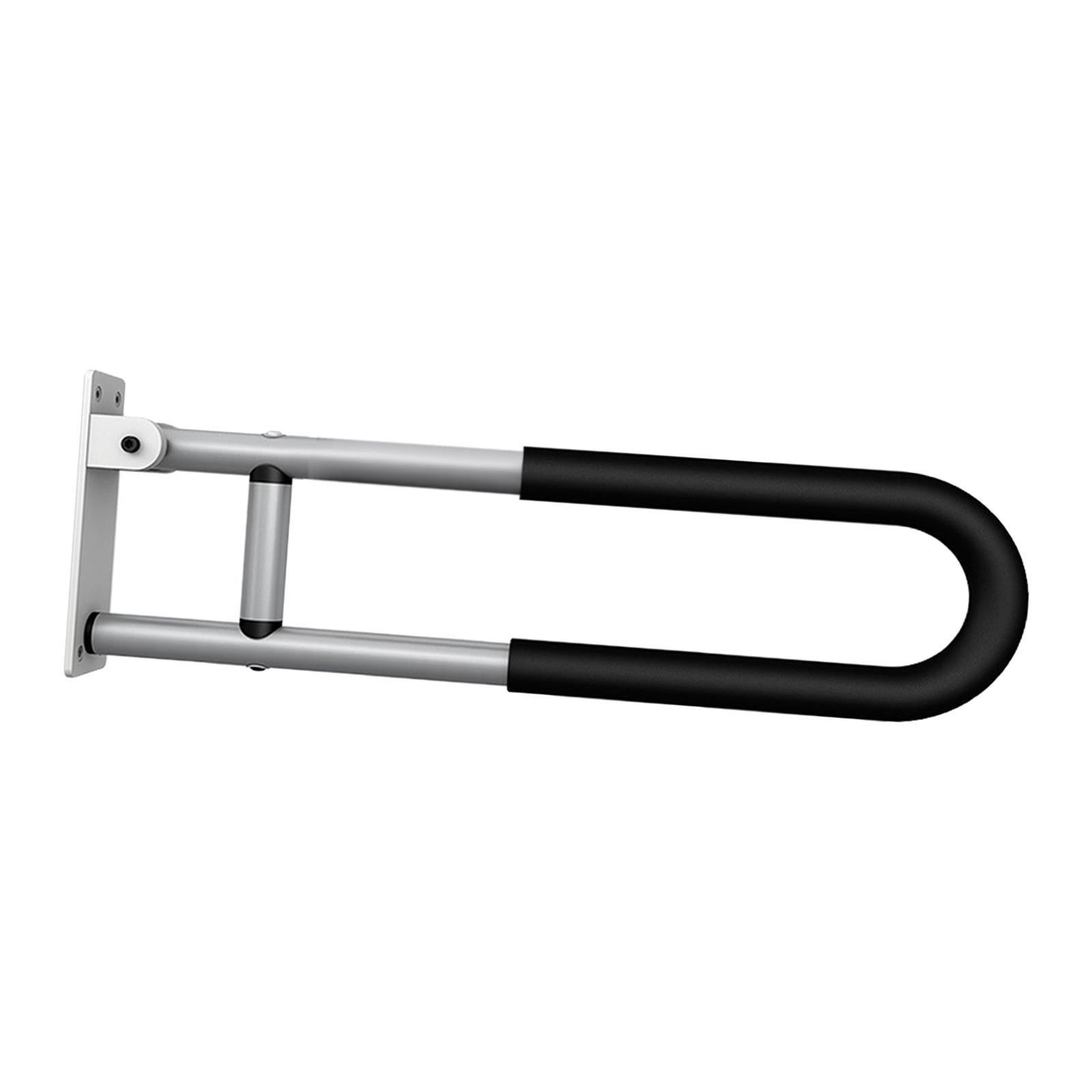 Shower Assist Wall Mount Elderly Disabled Toilet Aid Folding Safety Black
