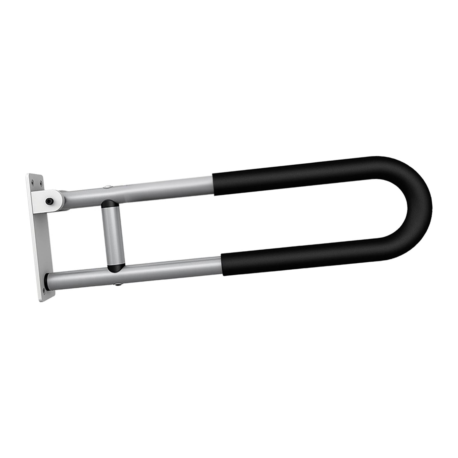 Shower Assist Wall Mount Elderly Disabled Toilet Aid Folding Safety Black